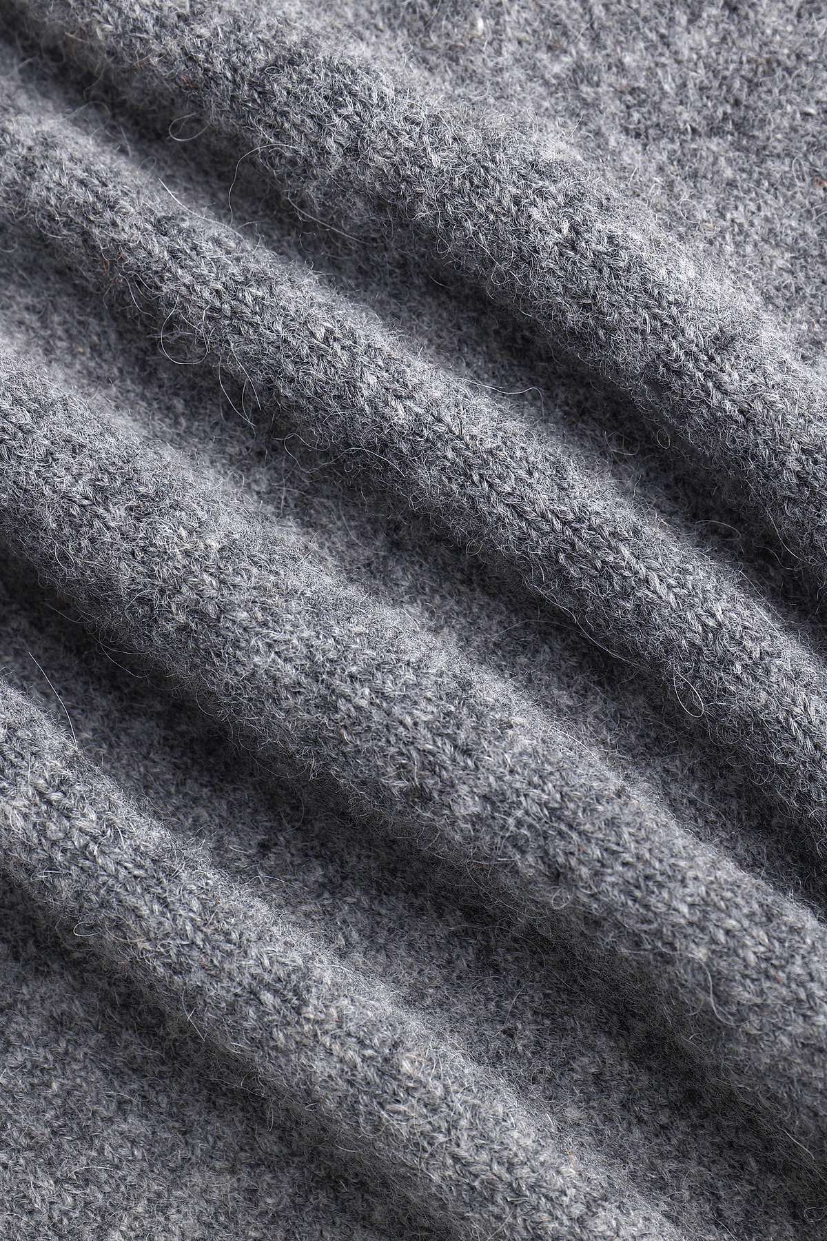 Niles Boiled Button Through Cardigan - Grey Marl