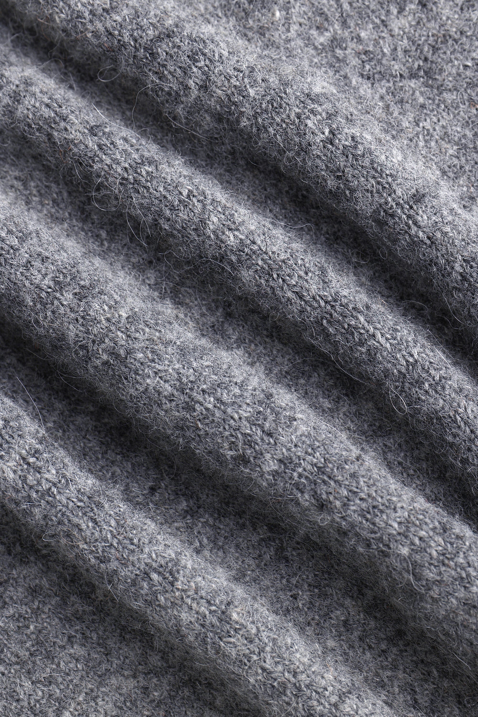 Niles Boiled Button Thru Cardigan - Grey Marl
