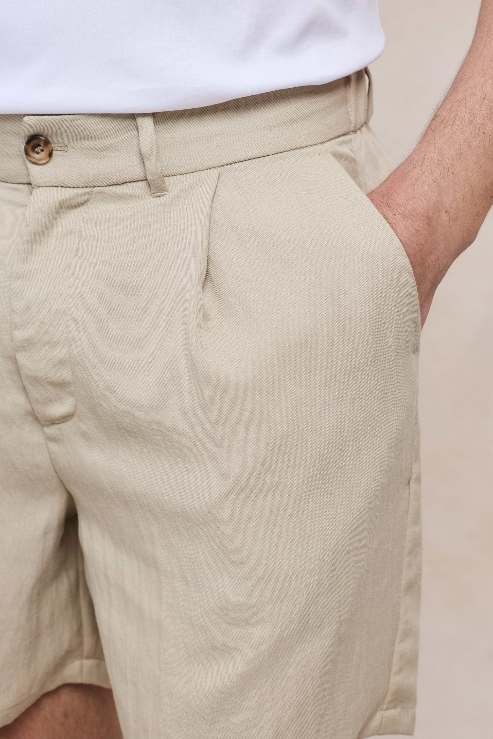 Caio Fluid Twill Short - Beige