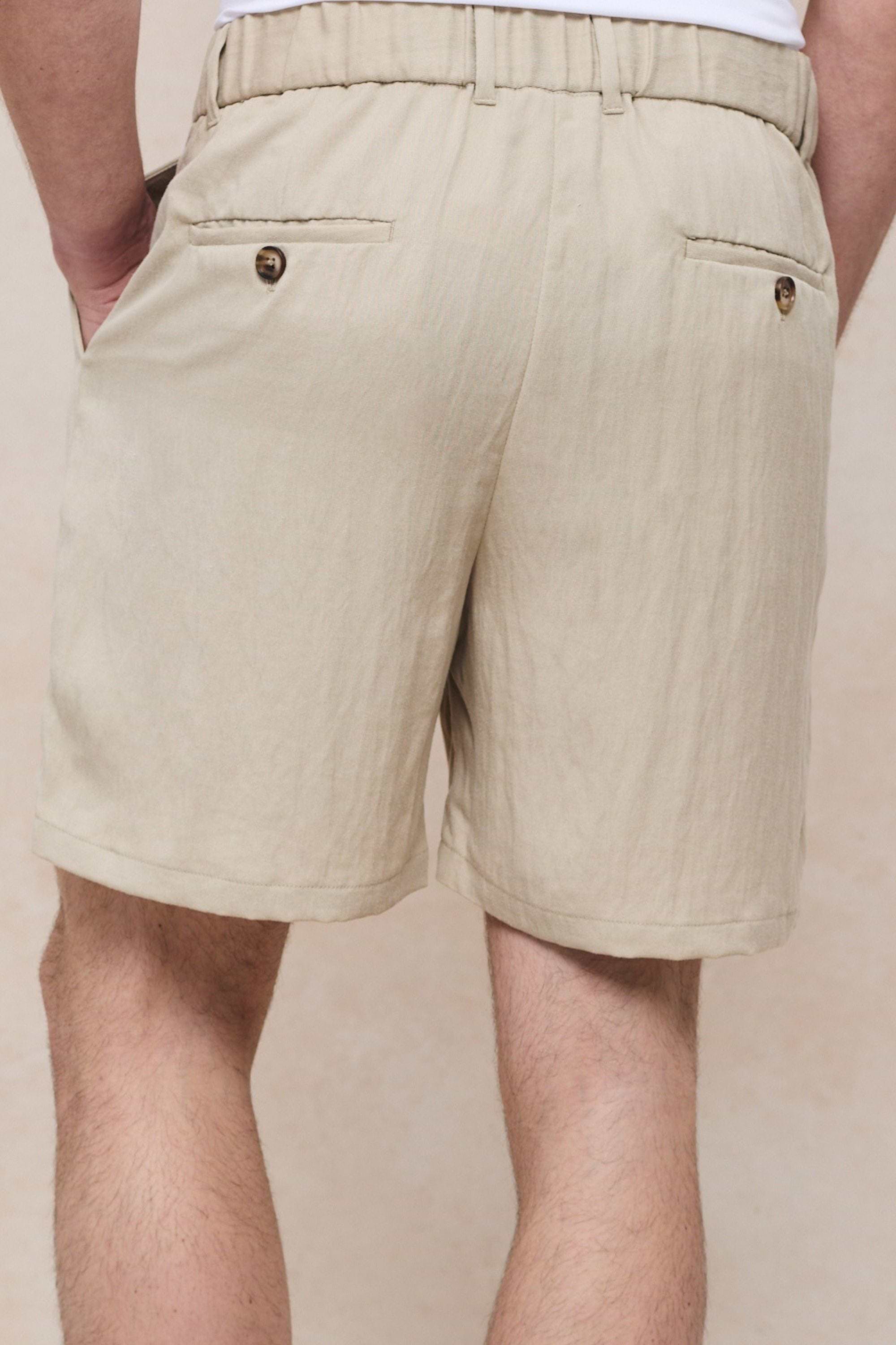Caio Fluid Twill Short - Beige