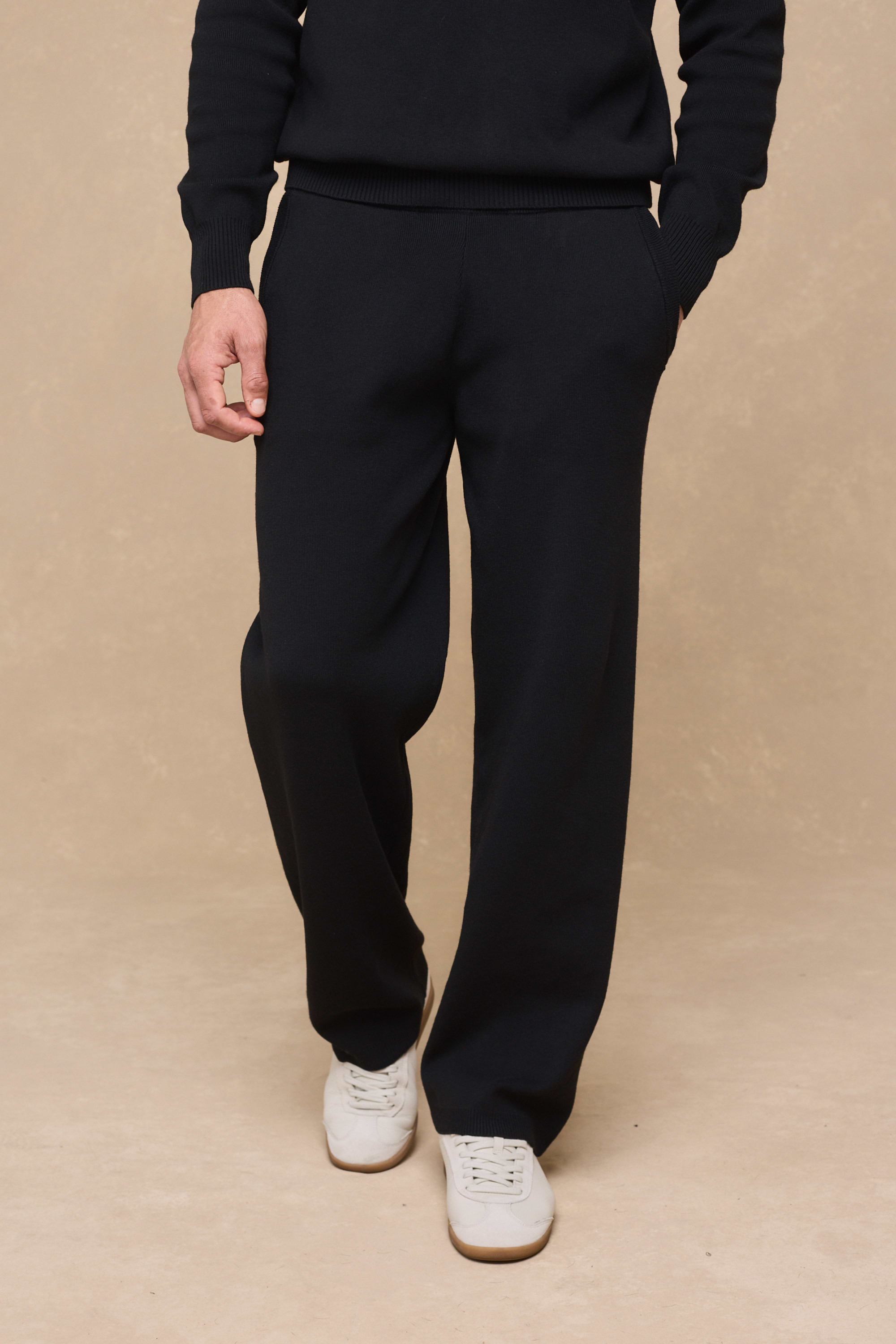 Theo Knitted Trouser - Black