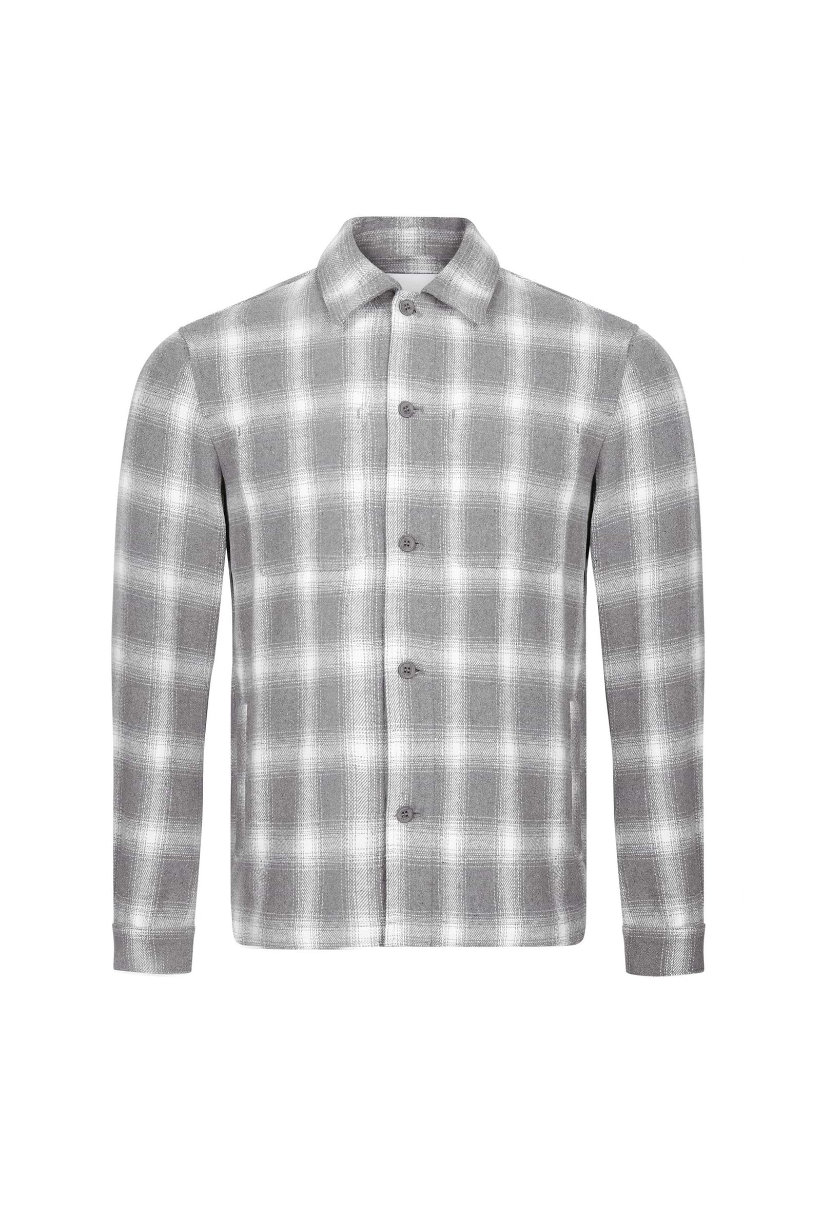 Vienna Checked Overshirt - Sage/Ivory