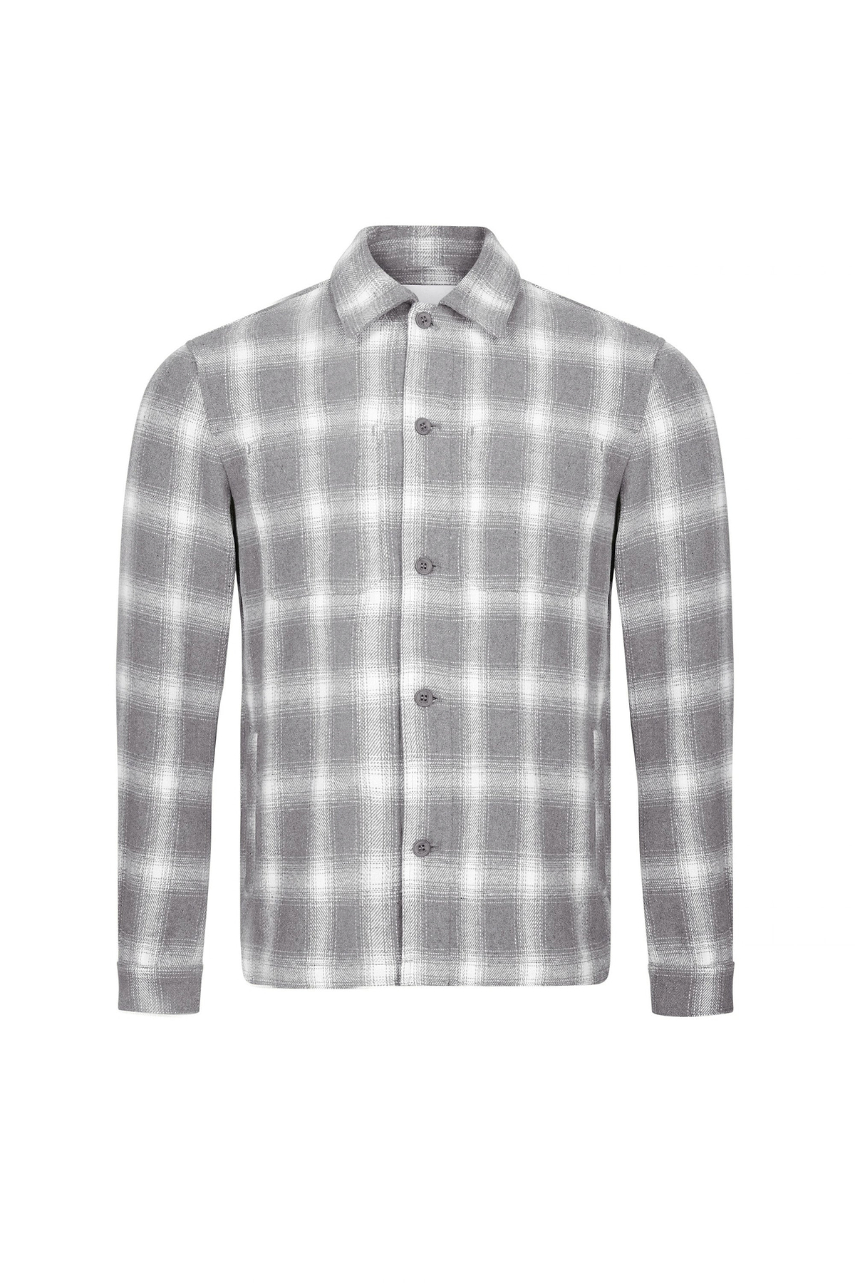Vienna Checked Overshirt - Sage/Ivory