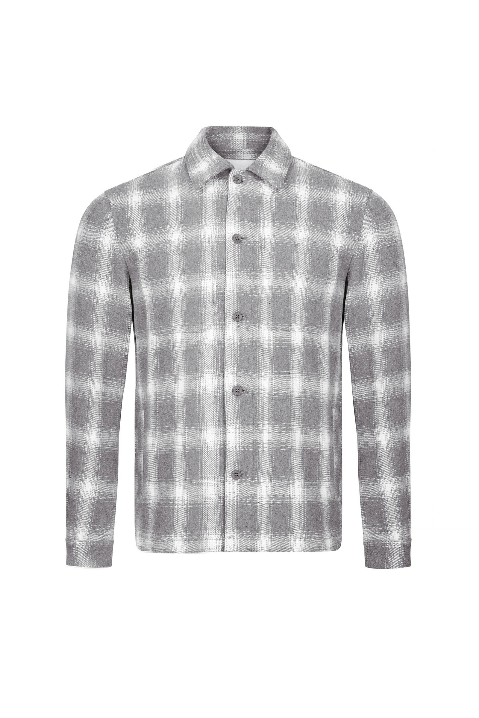 Vienna Checked Overshirt - Sage/Ivory