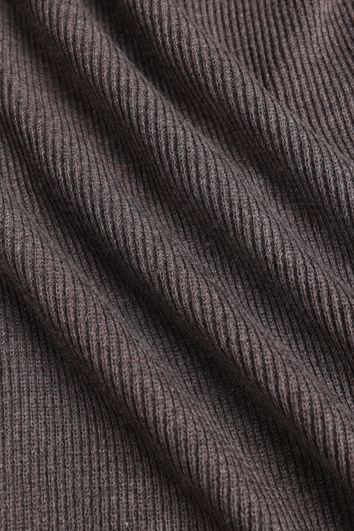 Elias Rib Top Pocket Cardigan - Light Brown Marl