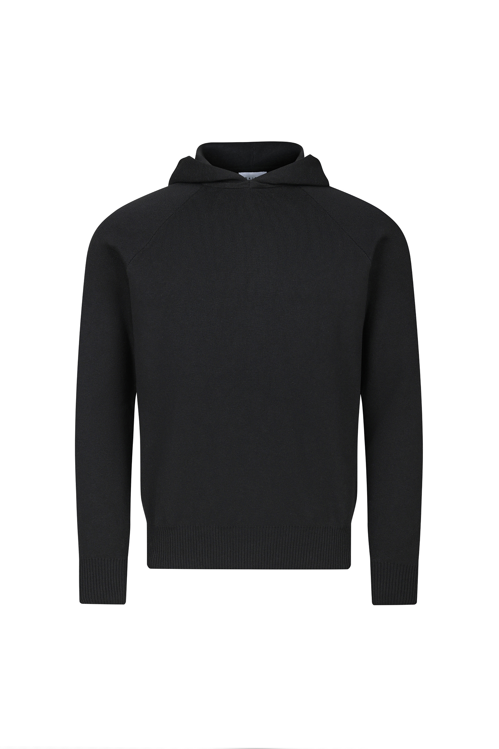 Theo Knitted Hoodie - Black