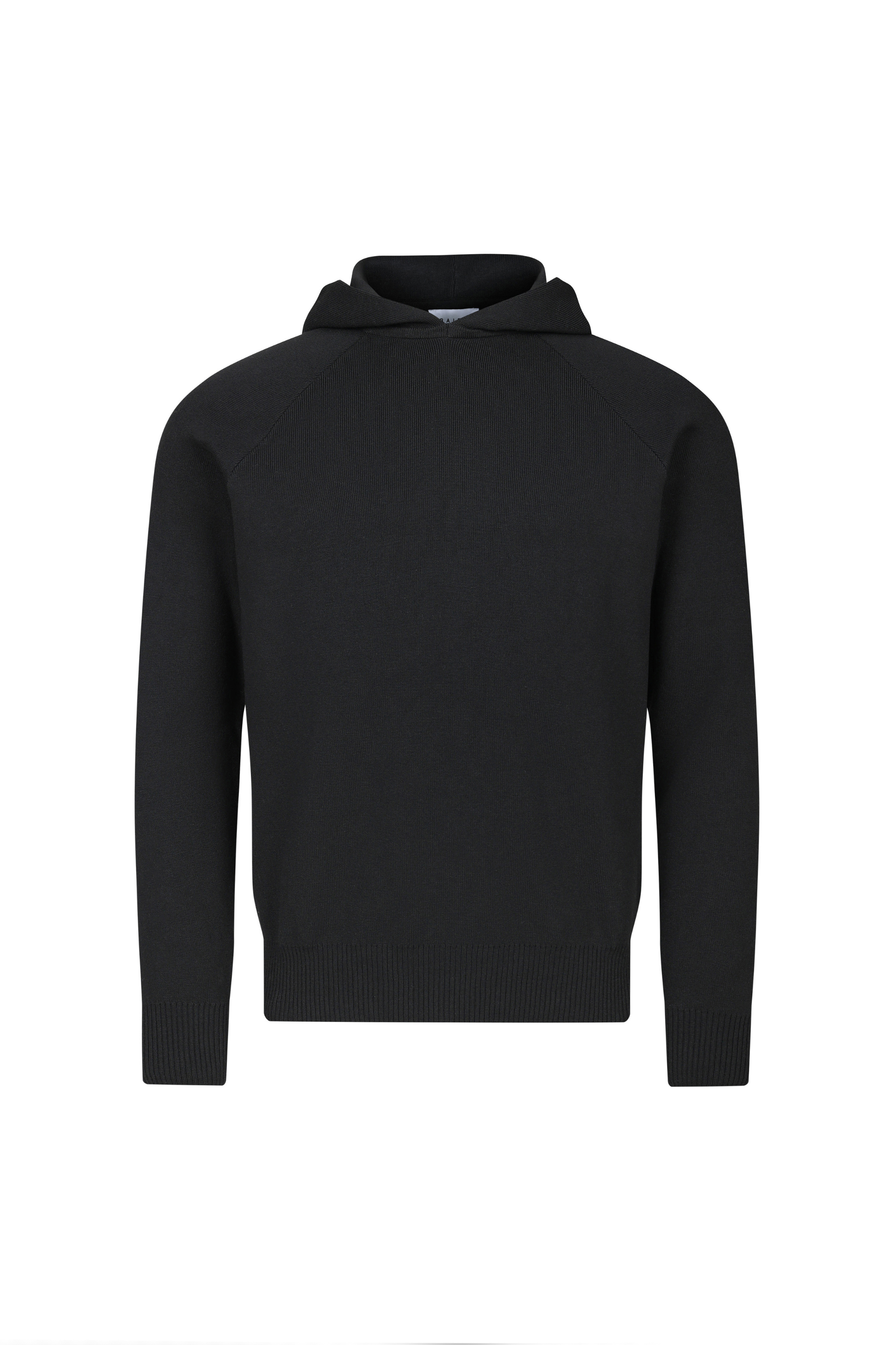 Theo Knitted Hoodie - Black