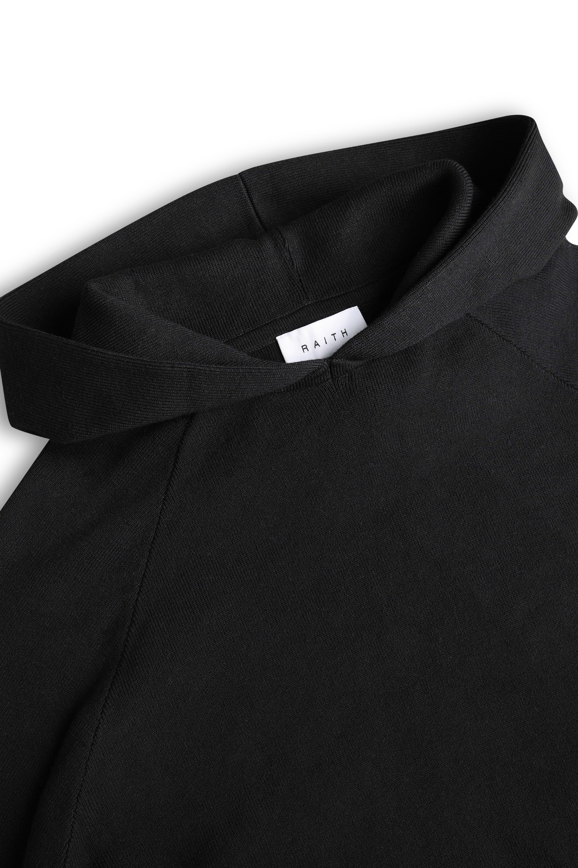 Theo Knitted Hoodie - Black