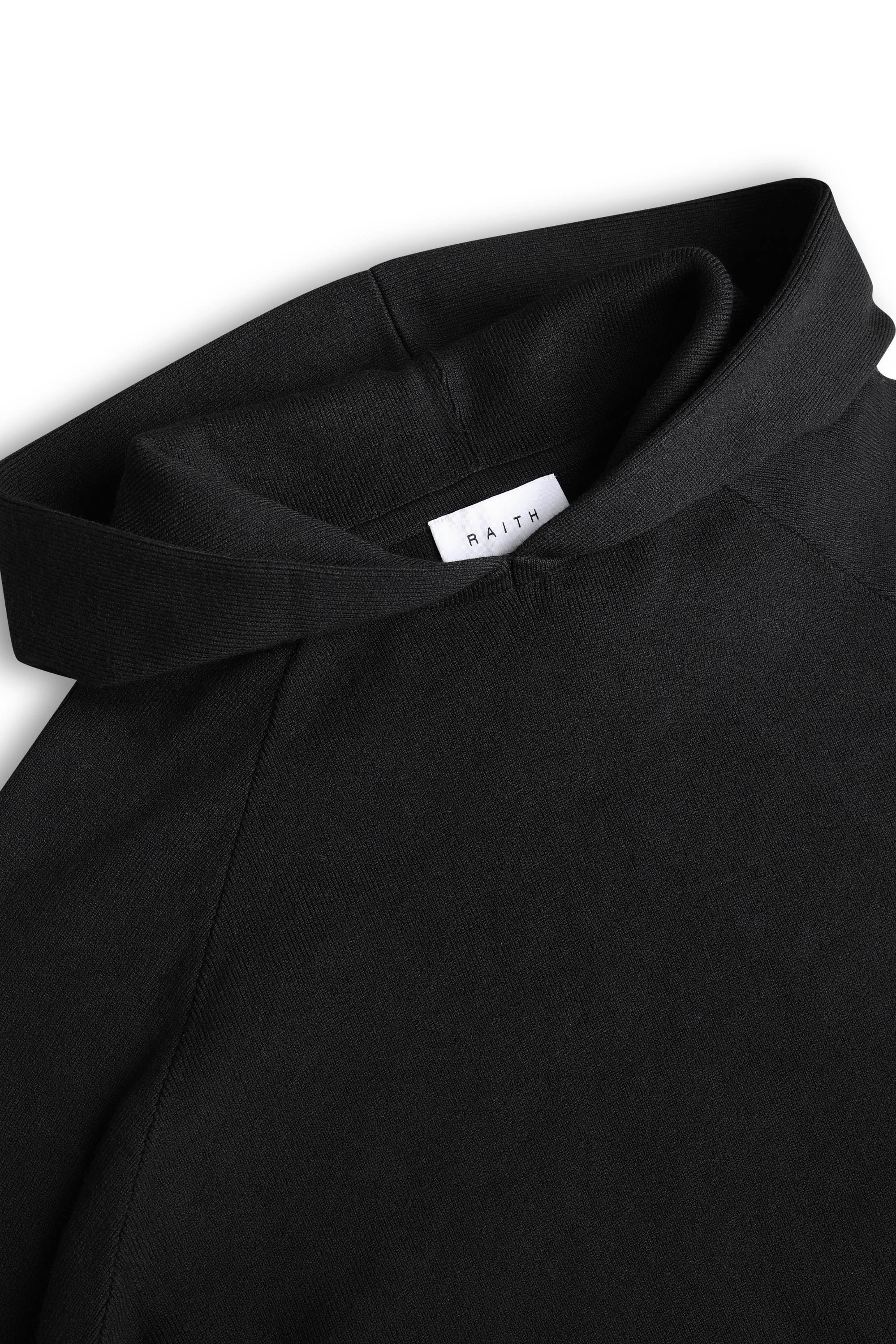 Theo Knitted Hoodie - Black