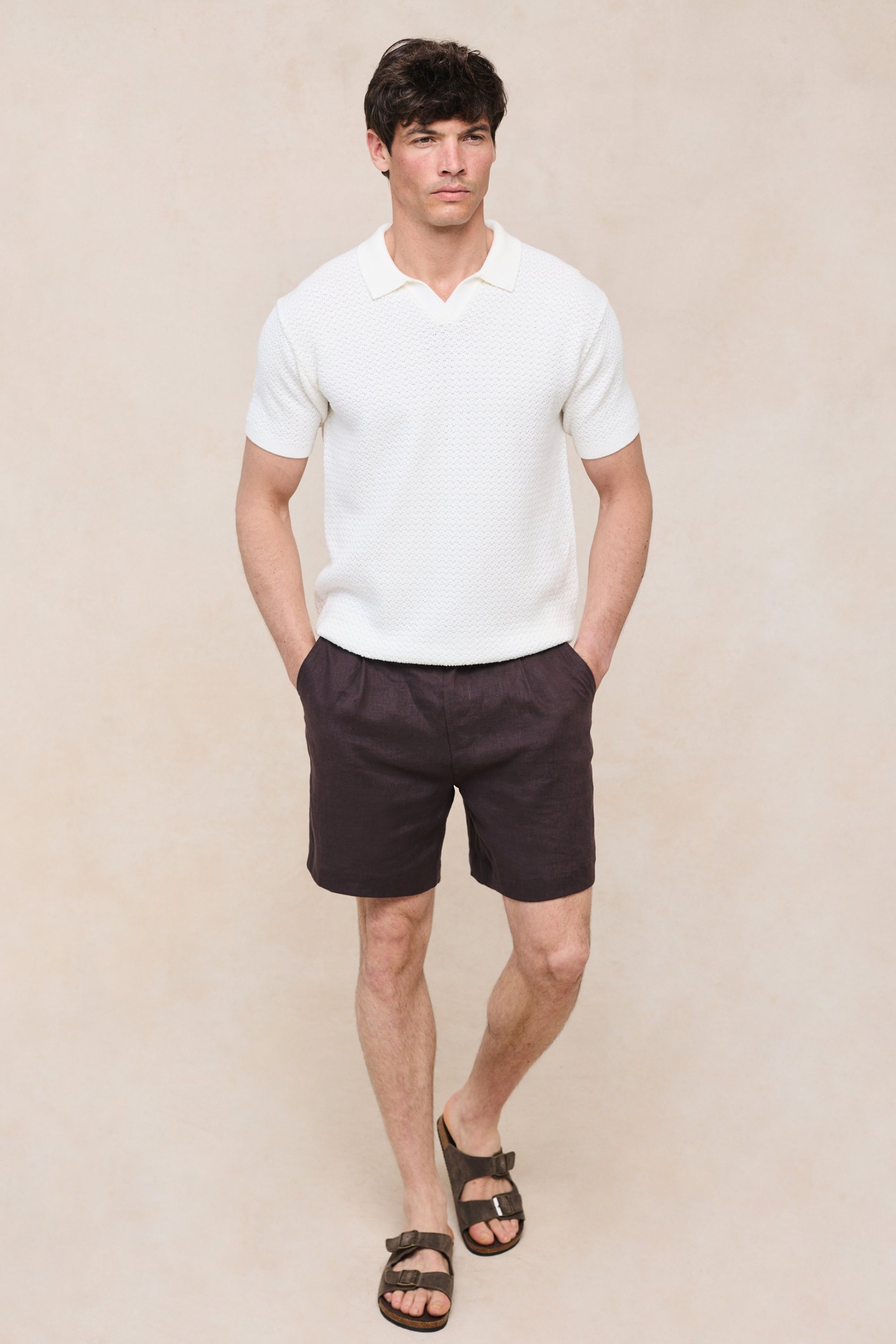 Rapha Cotton Knit Polo - Ecru