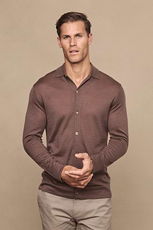 Edgar Fine Knit Shirt - Mocha