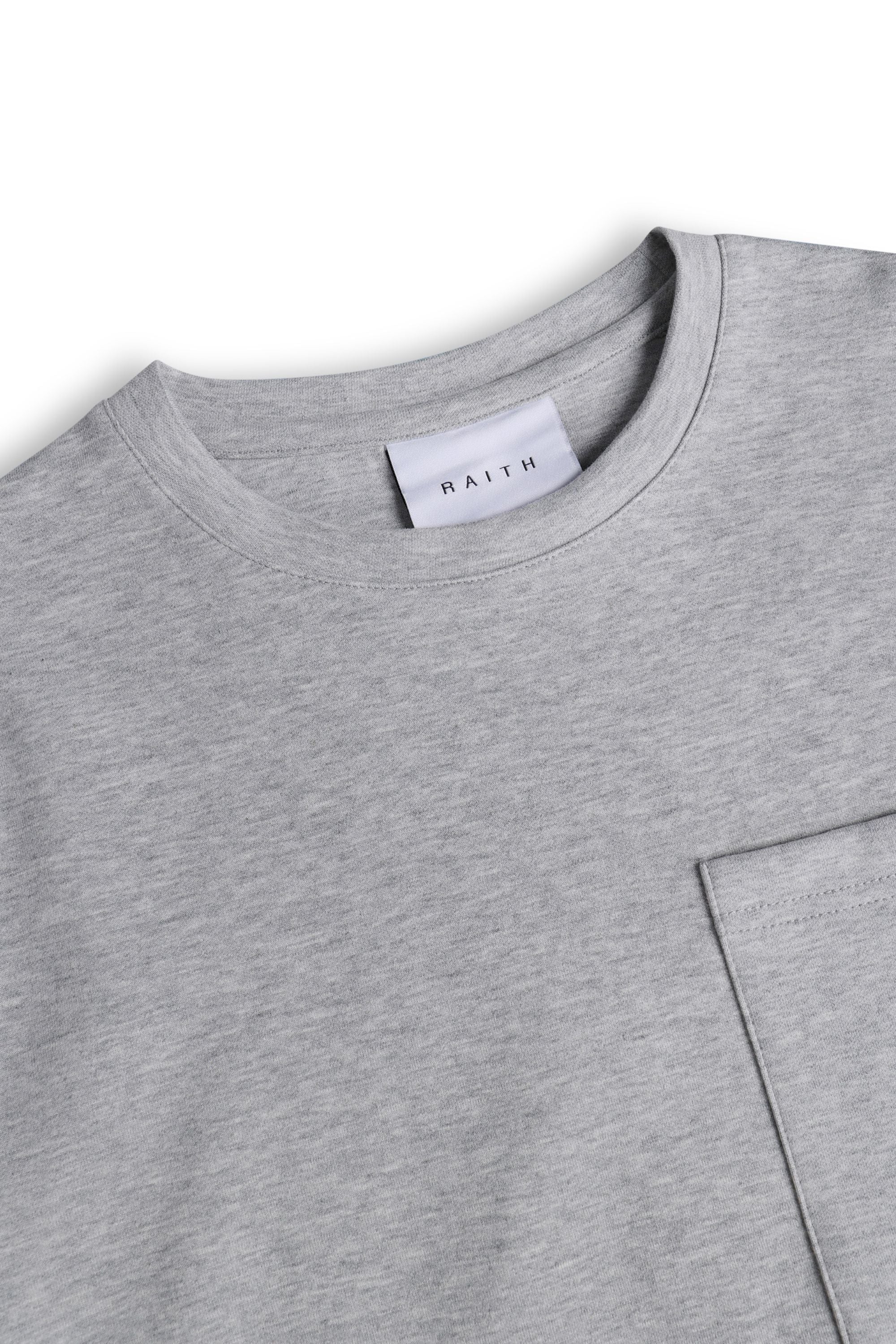 Tyler Long Sleeve Top - Grey Marl
