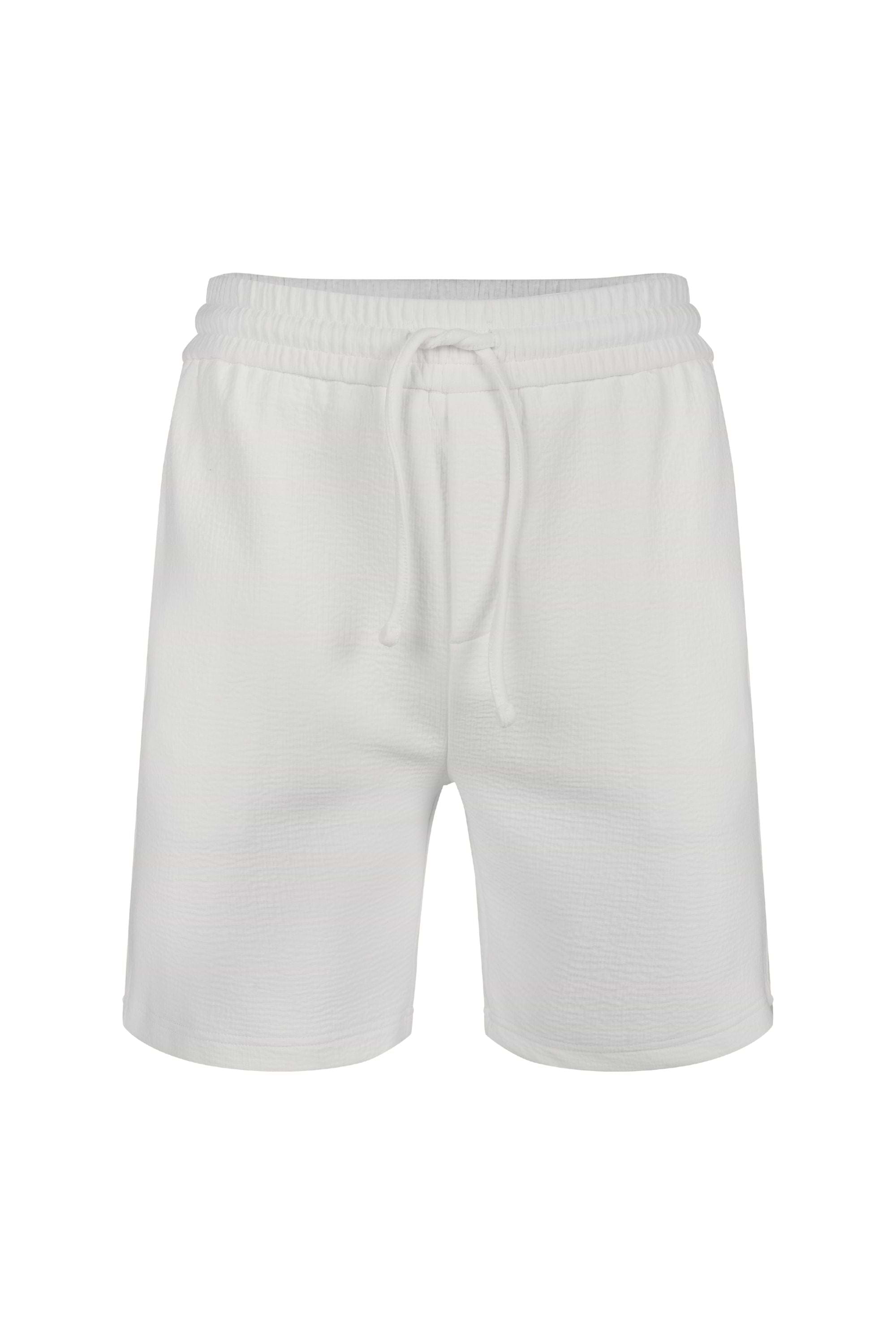 Zarco Crinkled Jersey Short - Ivory