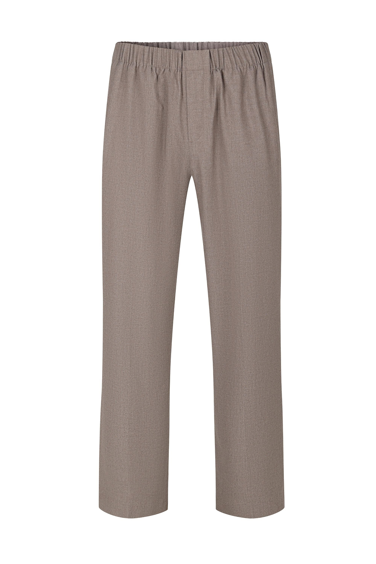 Johan Elasticated Waist Relaxed Fit Trouser - Taupe Marl