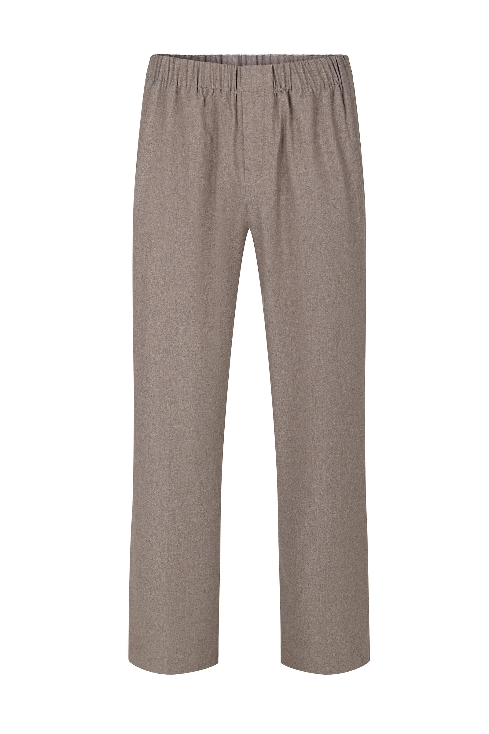 Johan Elasticated Waist Relaxed Fit Trouser - Taupe Marl