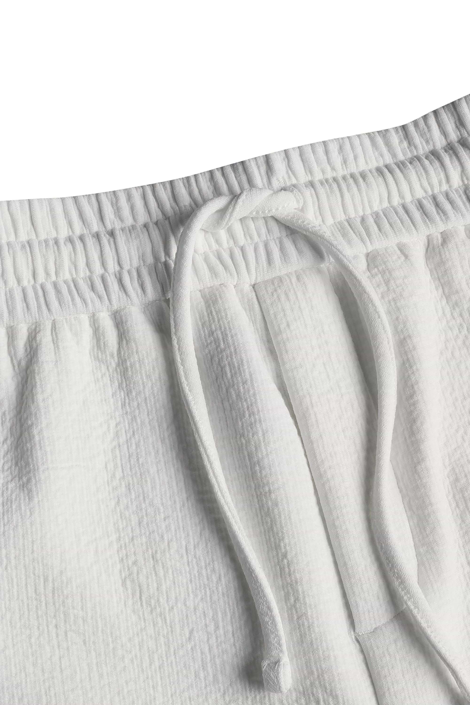 Zarco Crinkled Jersey Short - Ivory