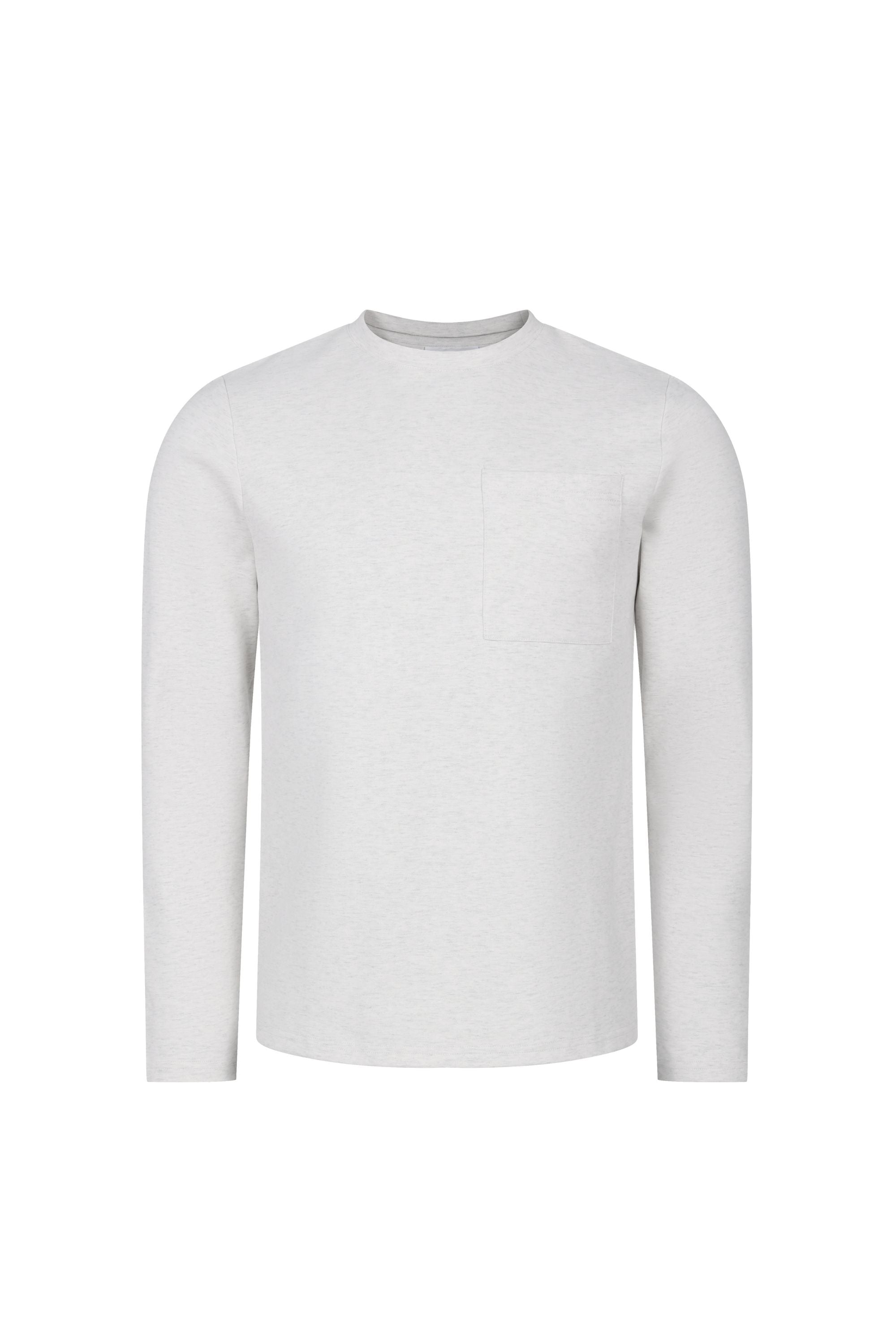 Tyler Long Sleeve Top - Stone Marl
