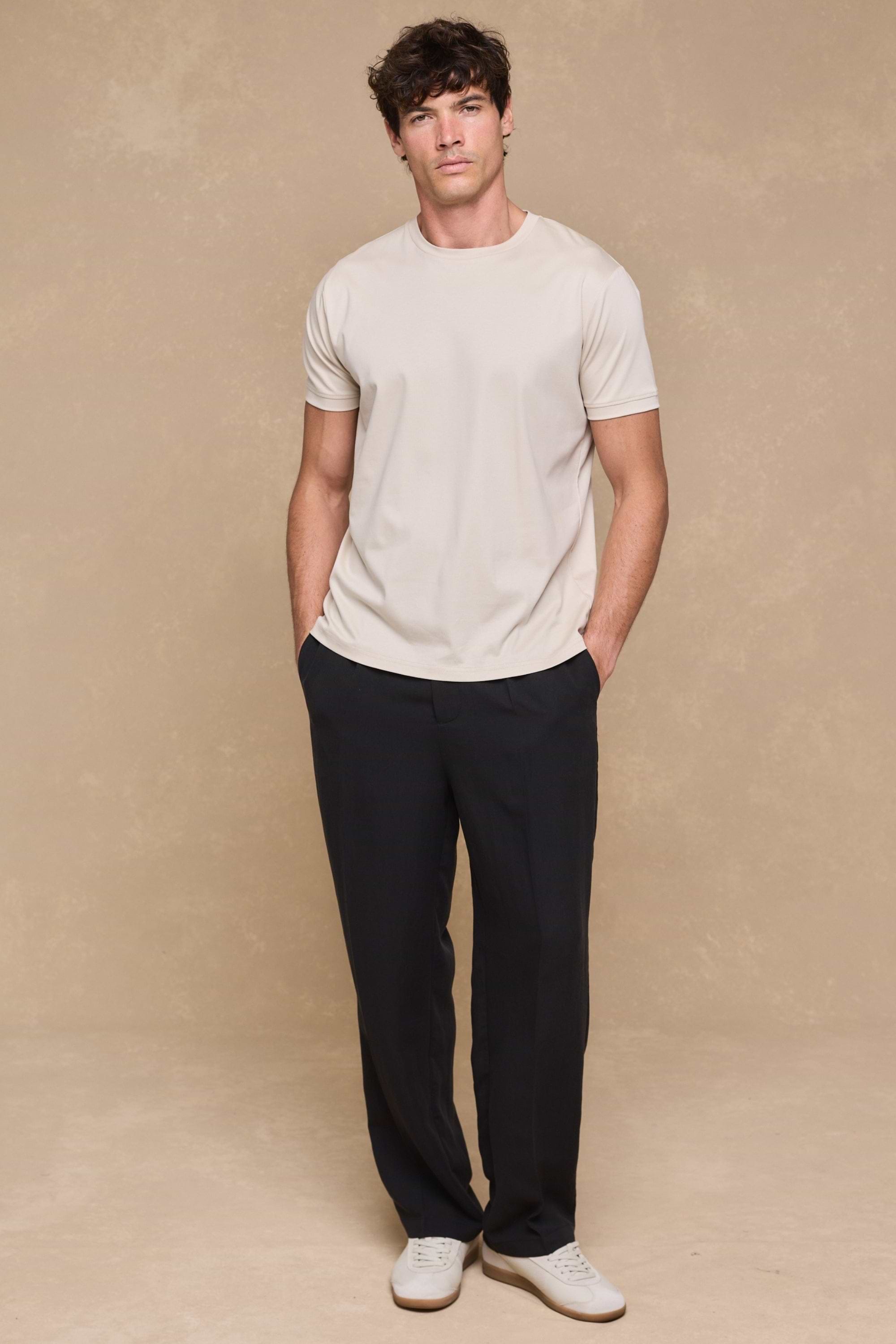 Helio Pleated Relaxed Trouser - Black