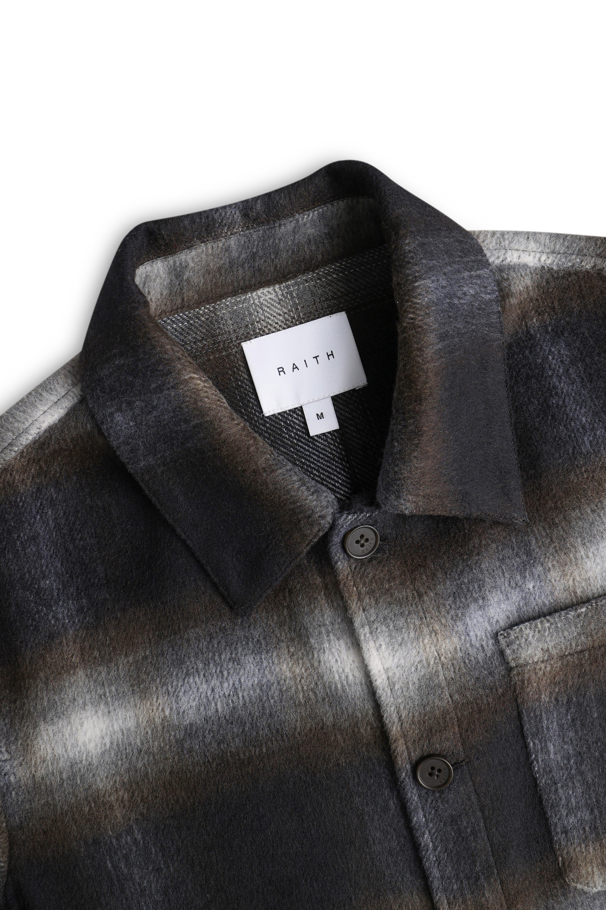 Victor Brushed Checked Overshirt - Check