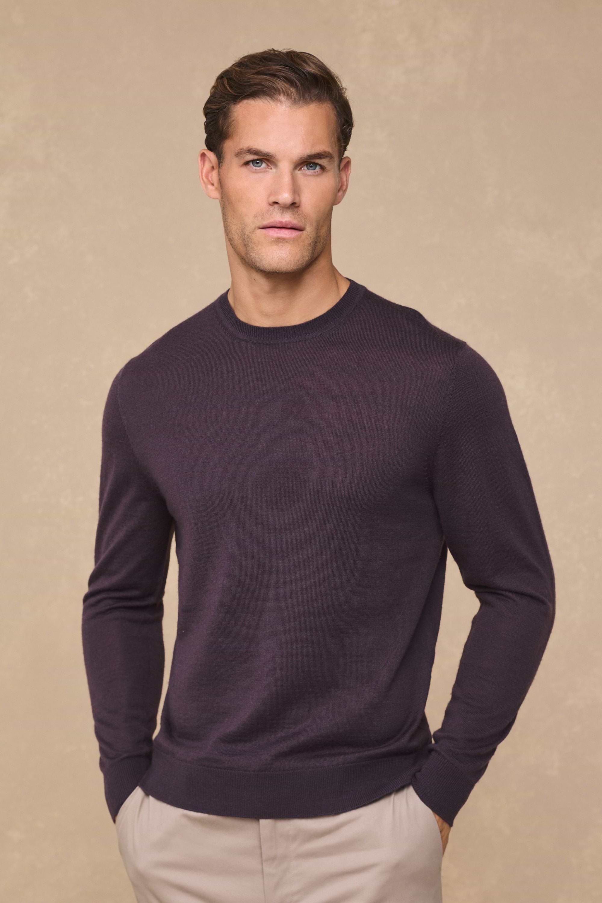Rio Crew Neck Long Sleeve - Mauve