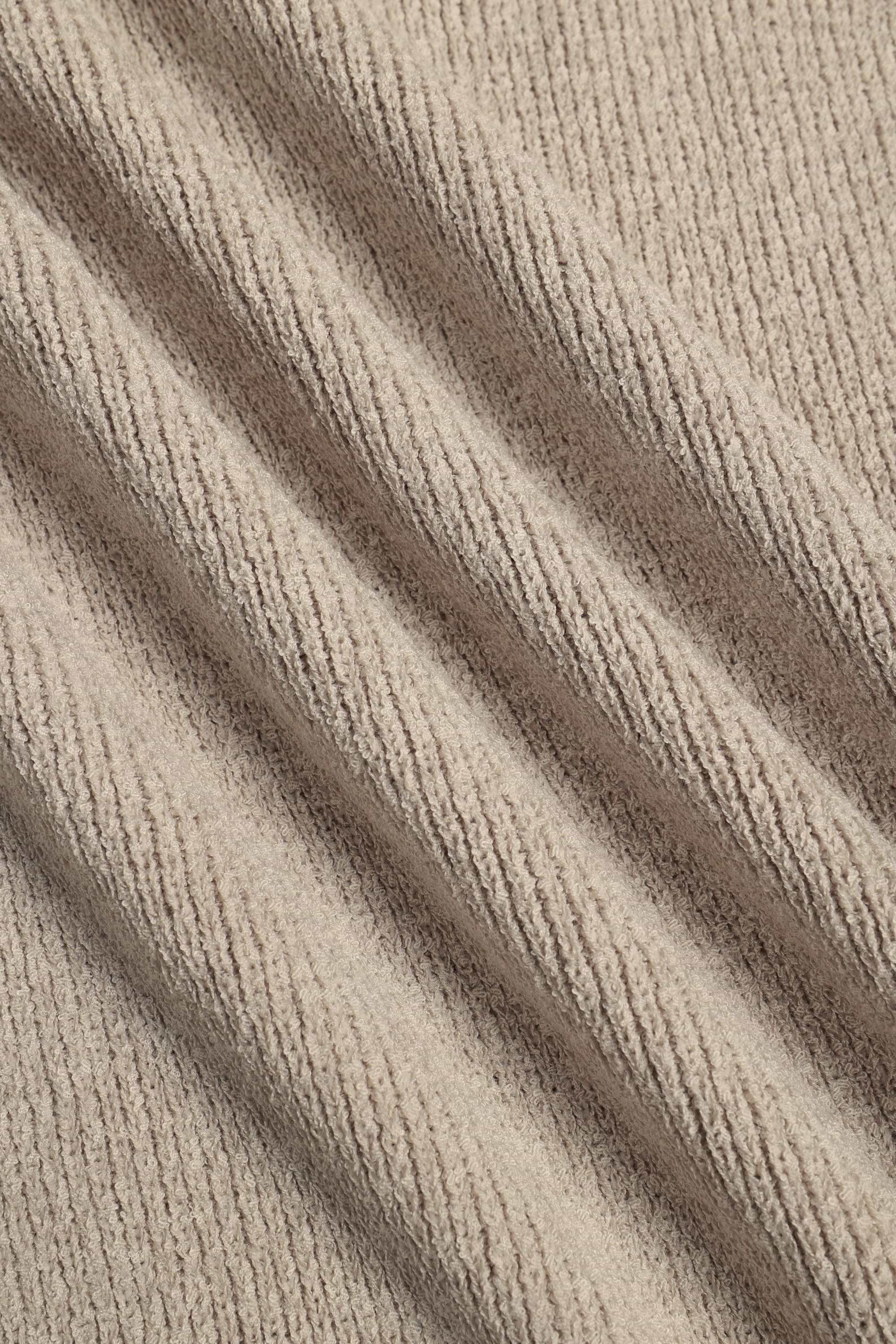 Sorelle Short Sleeve Rib Knit Polo - Sand