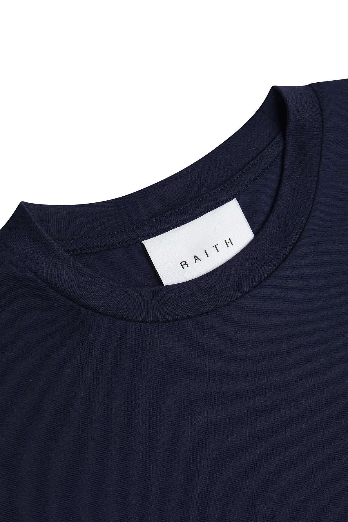 Luxuriöses merzerisiertes T-Shirt – Marineblau 