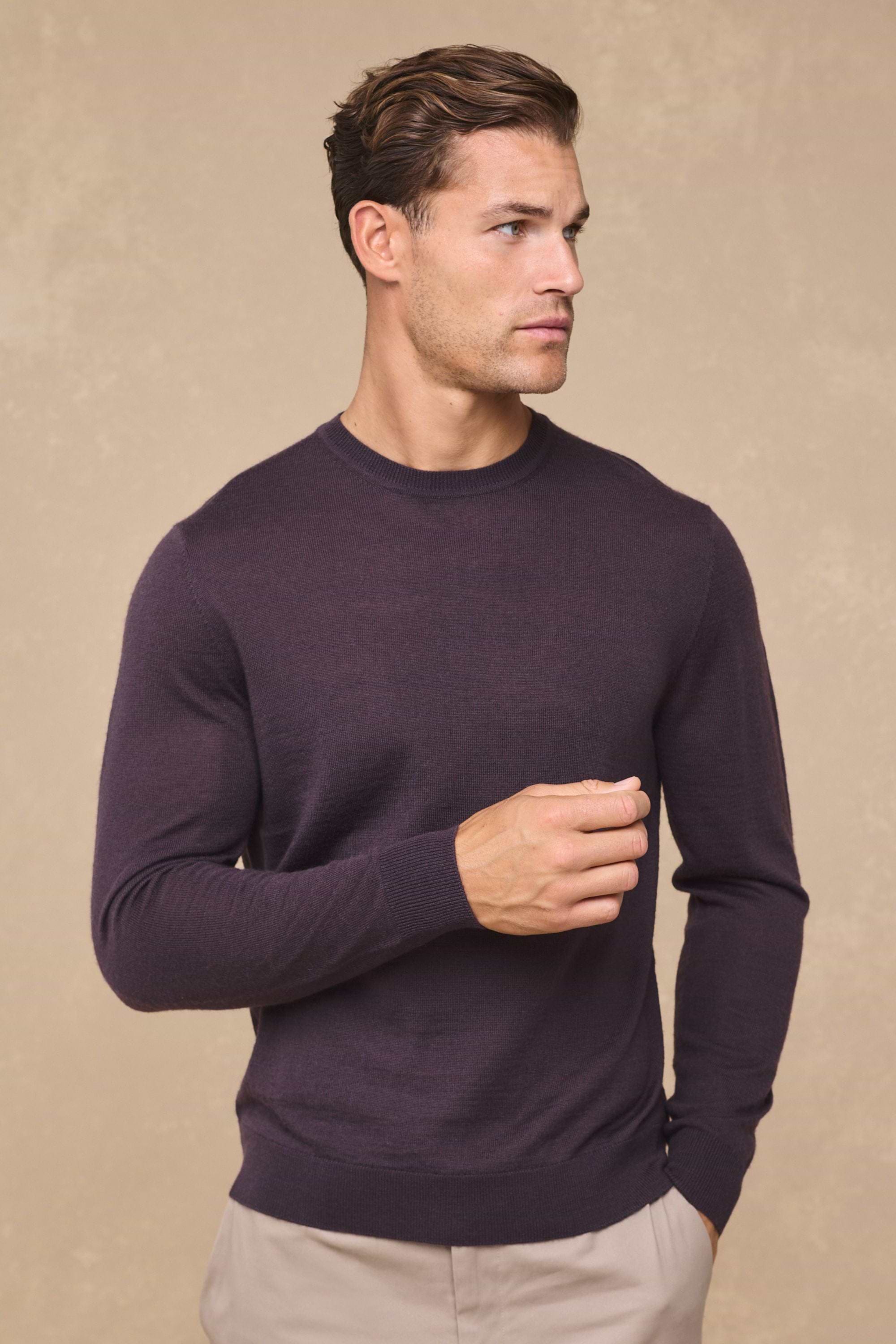 Rio Crew Neck Long Sleeve - Mauve