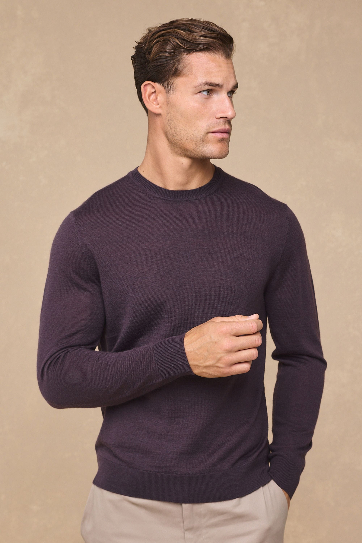 Rio Crew Neck Long Sleeve - Mauve