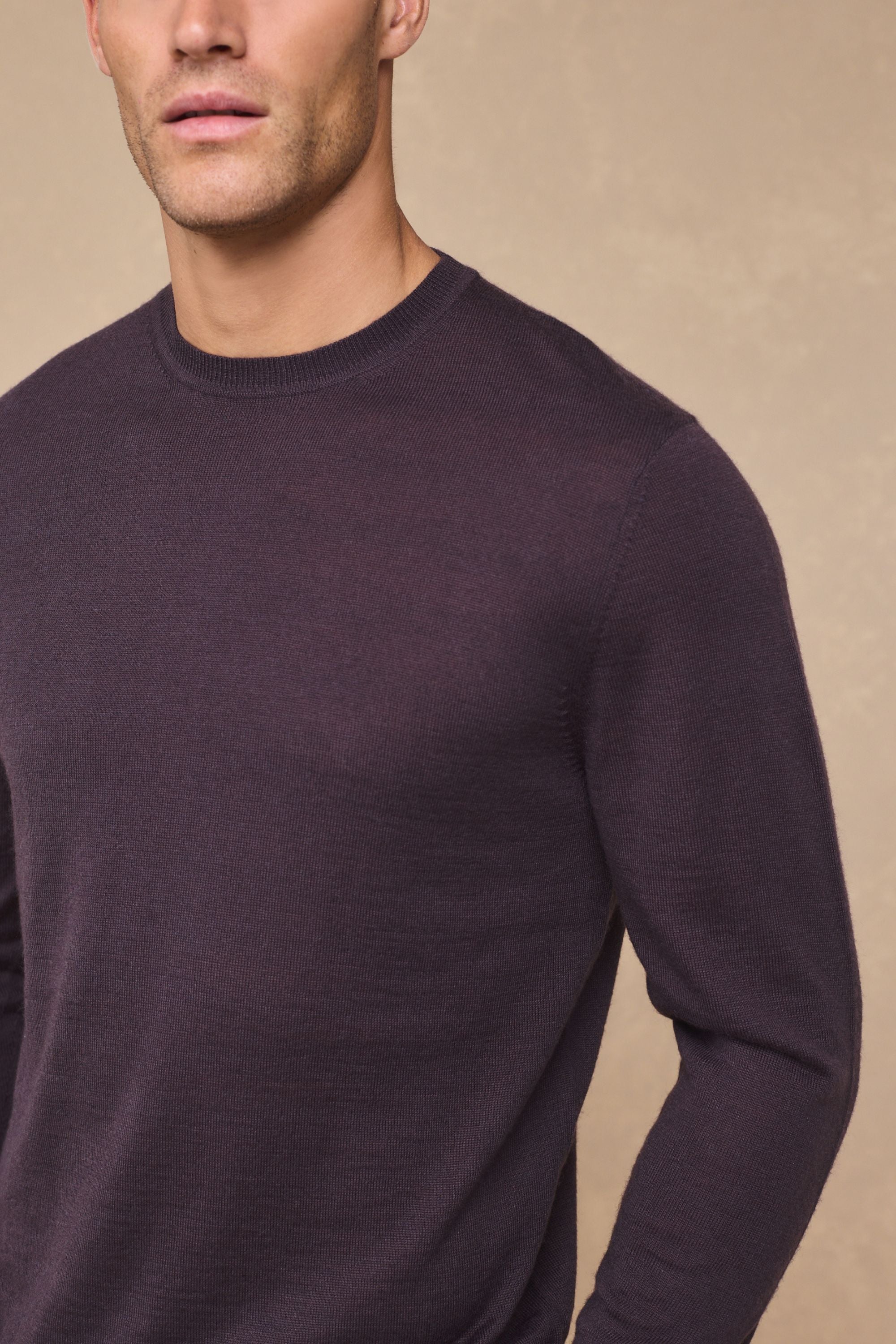 Rio Crew Neck Long Sleeve - Mauve