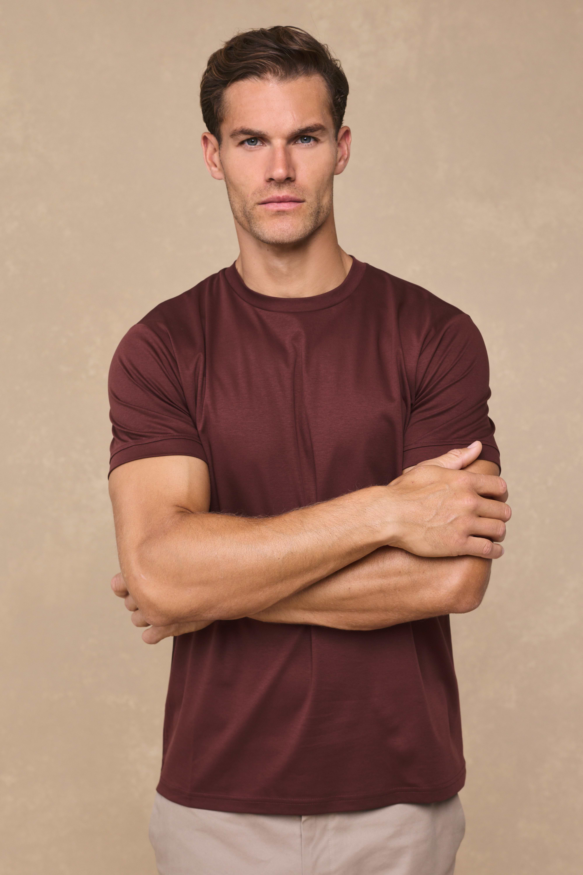 Luxe Mercerised T-Shirt - Rust