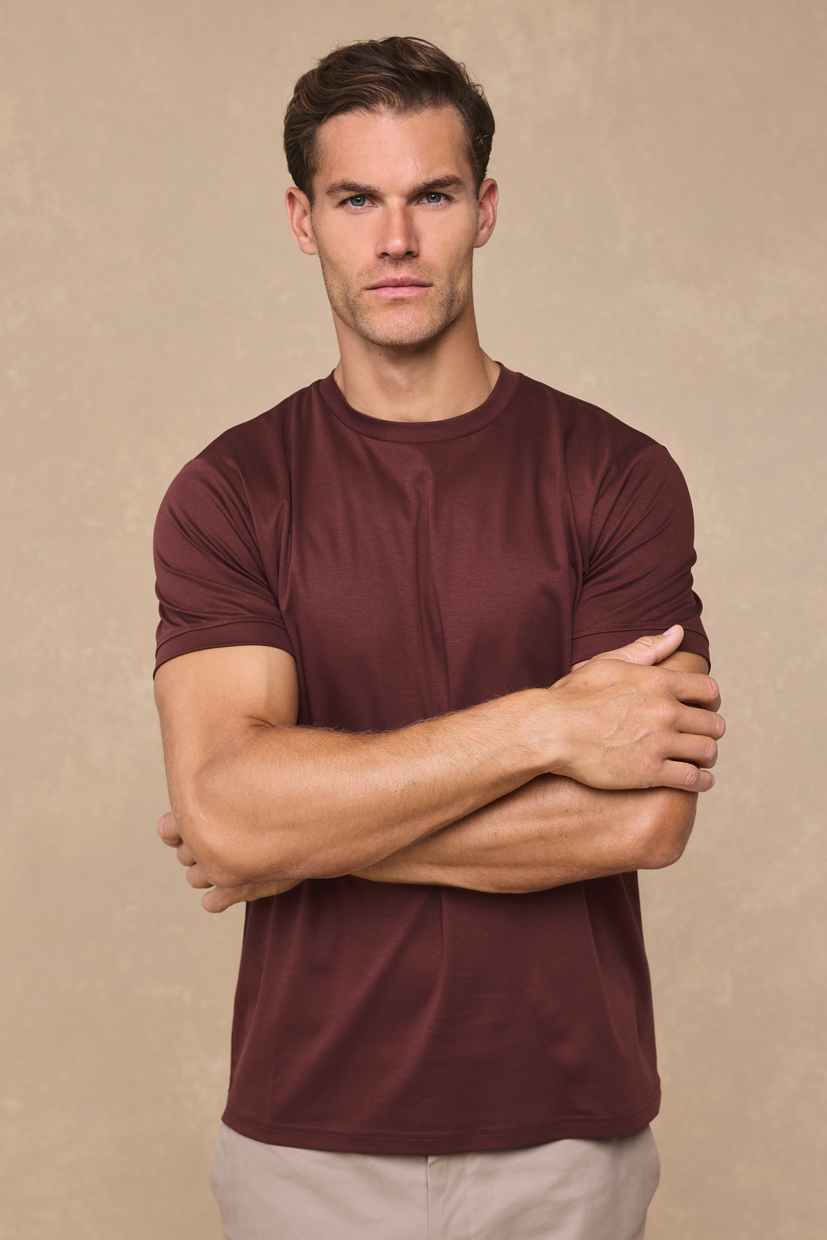 Luxe Mercerised T-Shirt - Rust