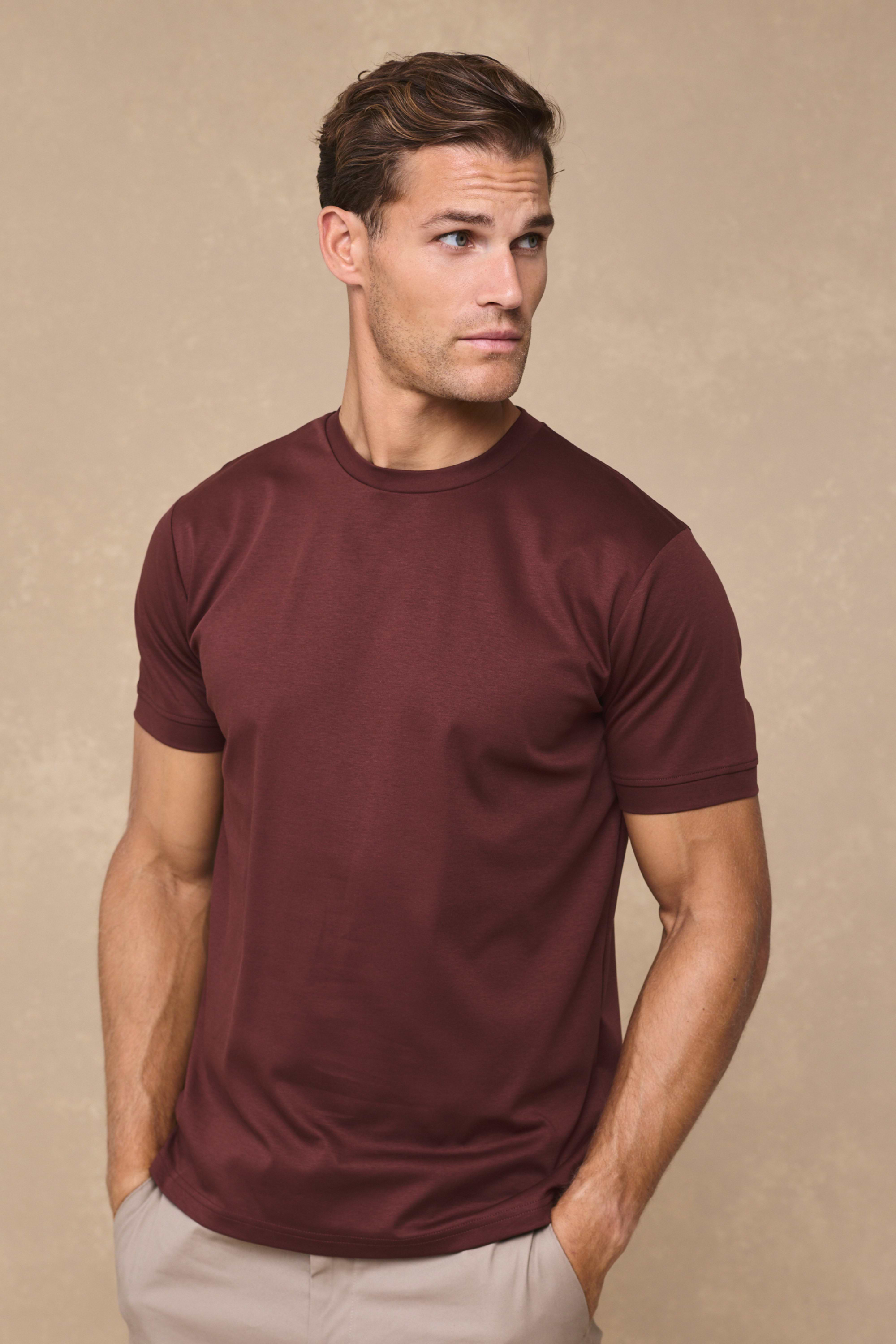 Luxe Mercerised T-Shirt - Rust
