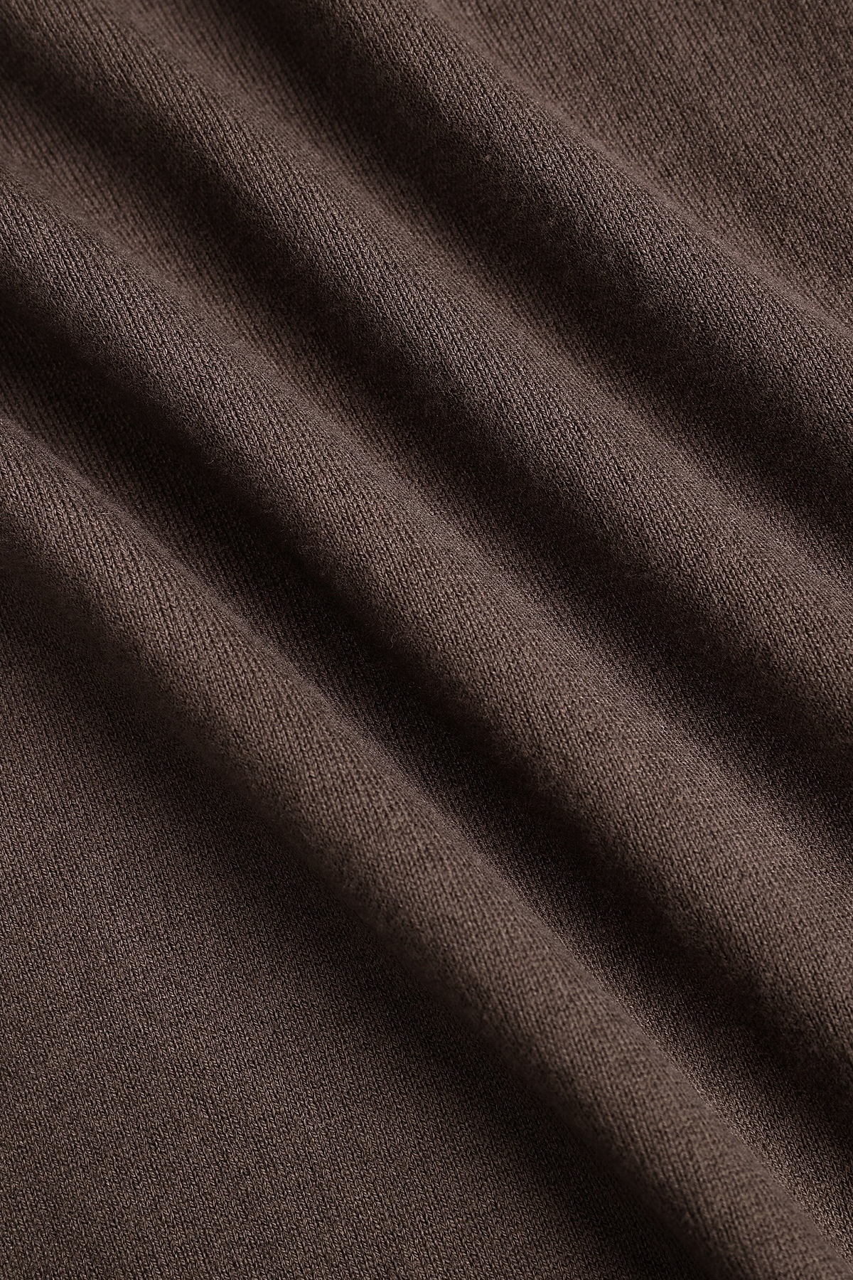 Andre Cotton Long Sleeve Button Polo - Mocha