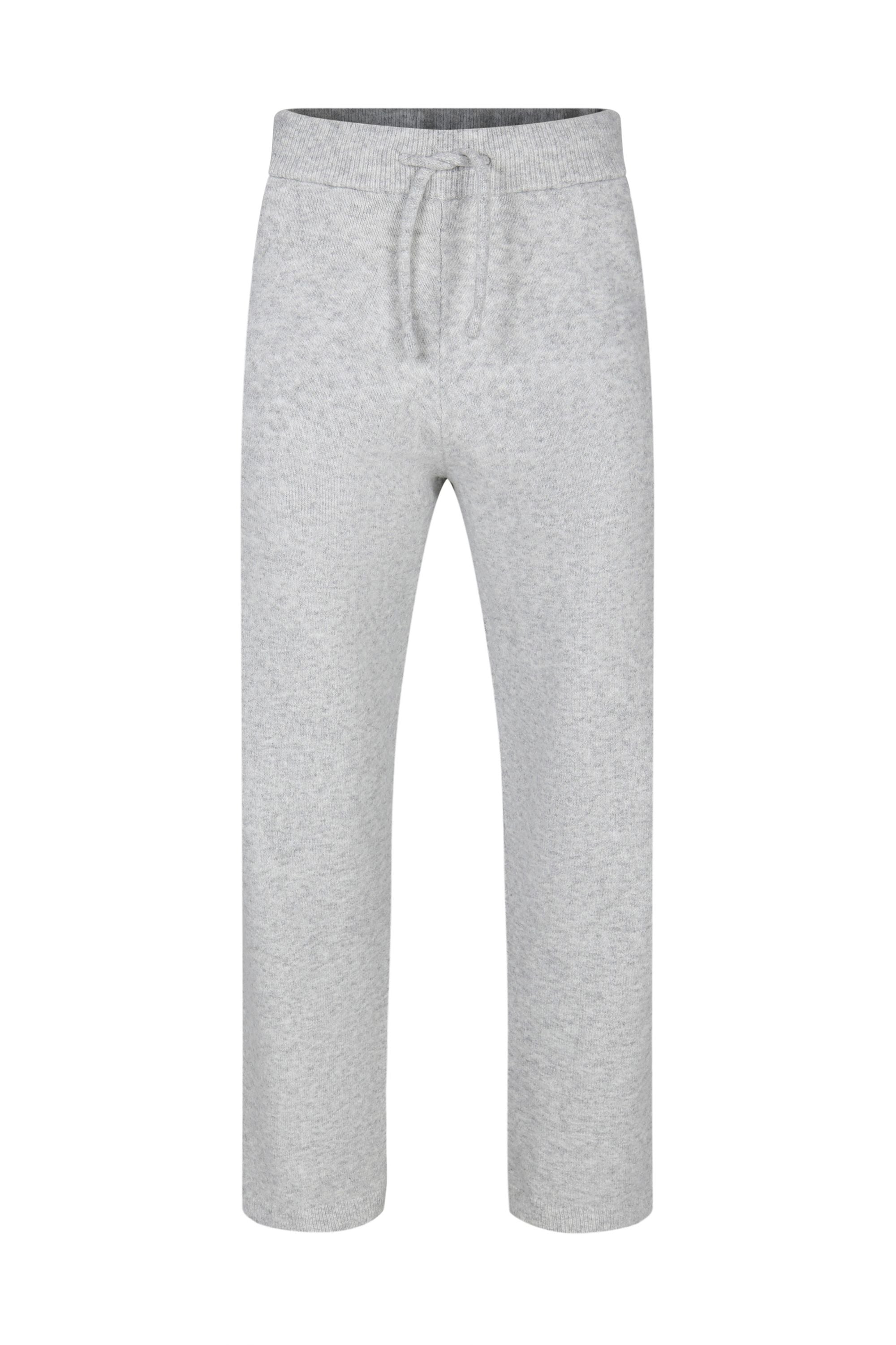 Otto Knitted Trousers - Grey Marl