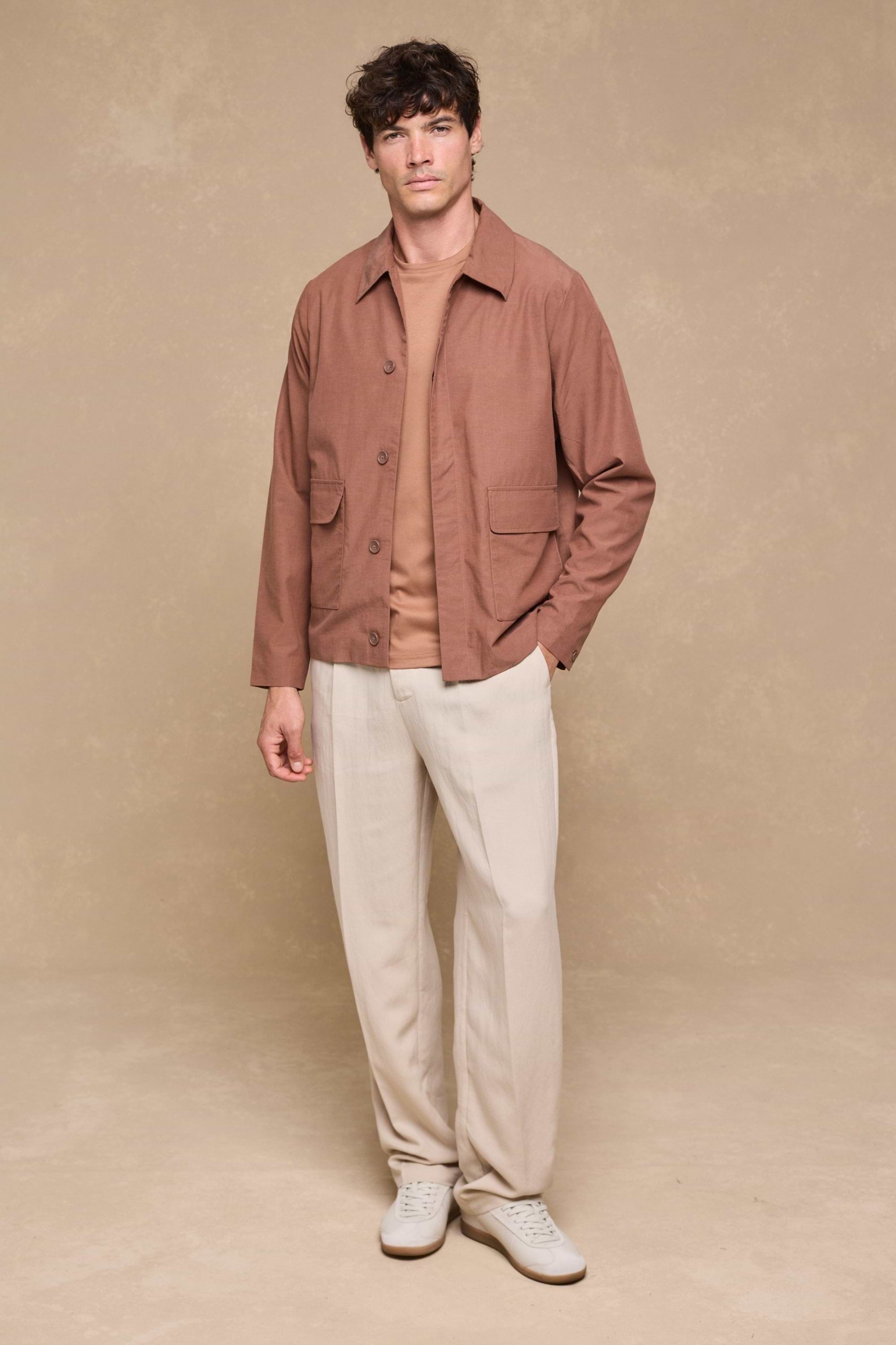 Helio Pleated Relaxed Trouser - Beige