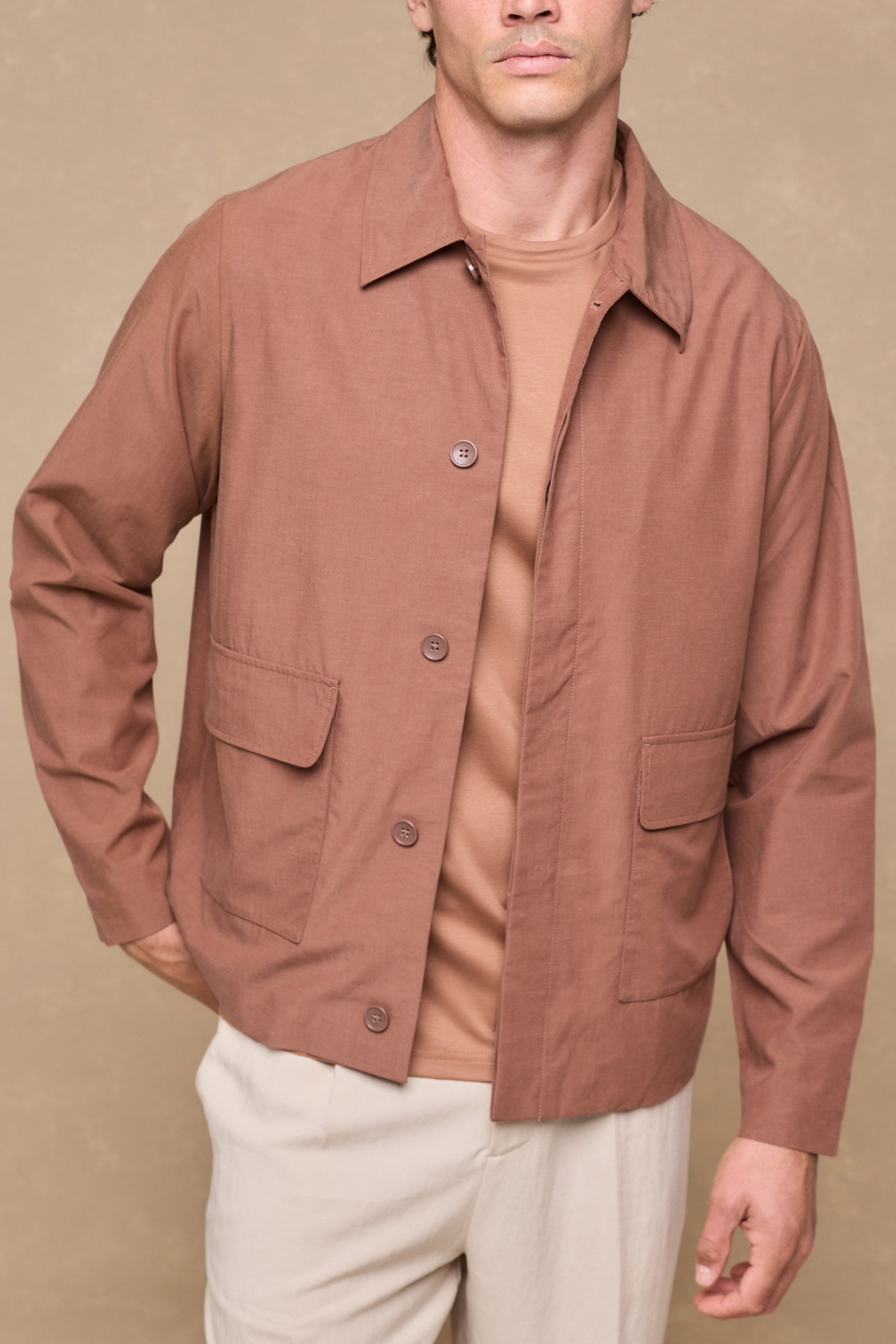 Diego Patch Pocket Tailored Jacket - Rust