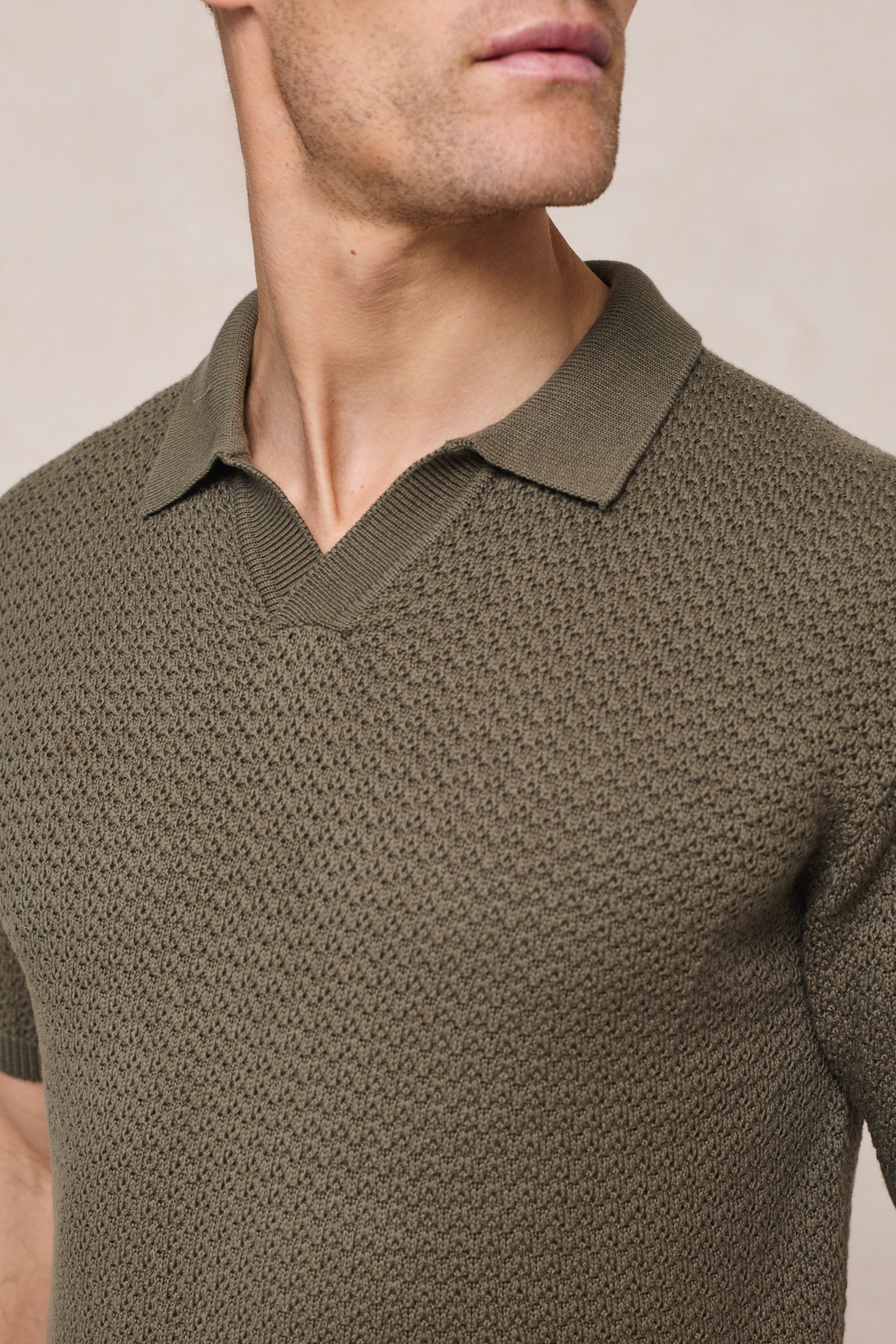 Rapha Cotton Knit Polo - Dark Olive