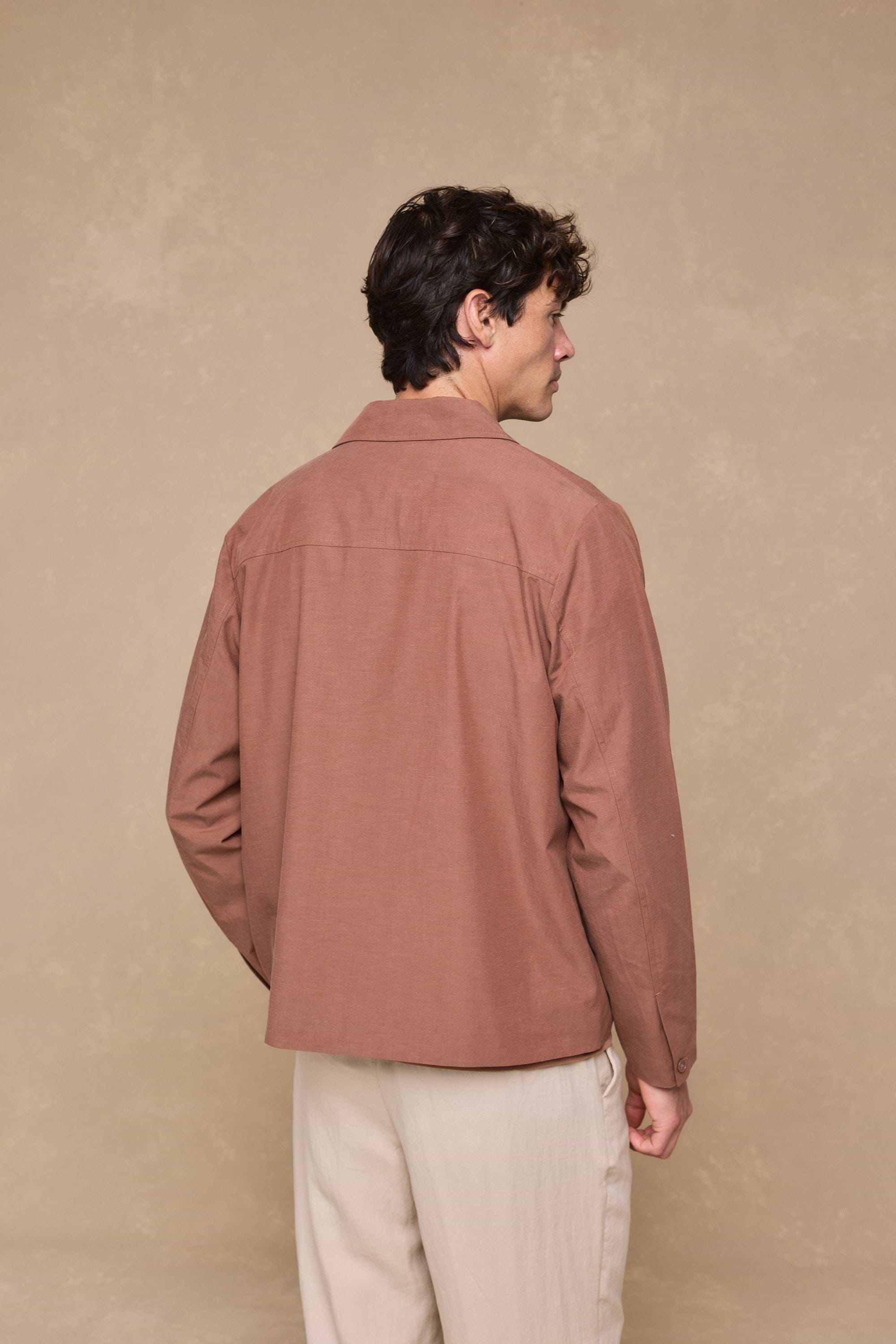 Diego Patch Pocket Tailored Jacket - Rust