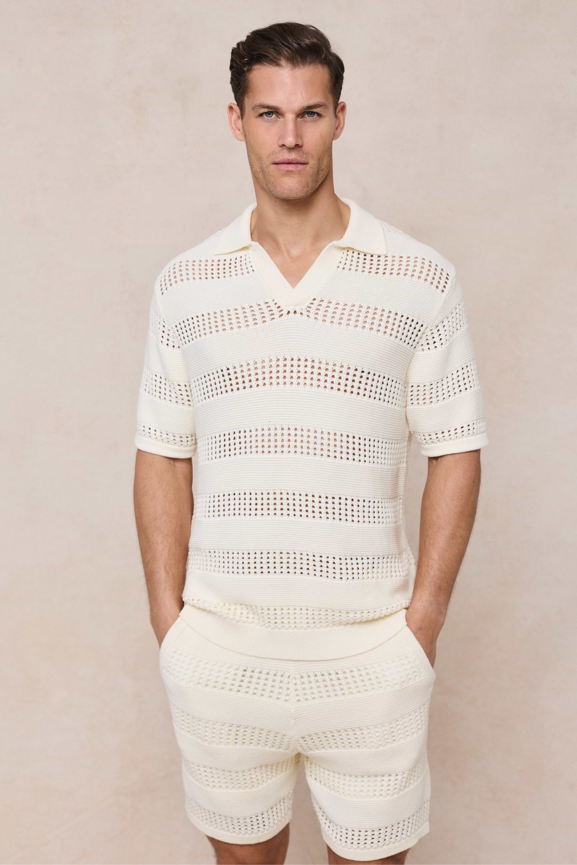 Frattina Crochet Short - Ecru