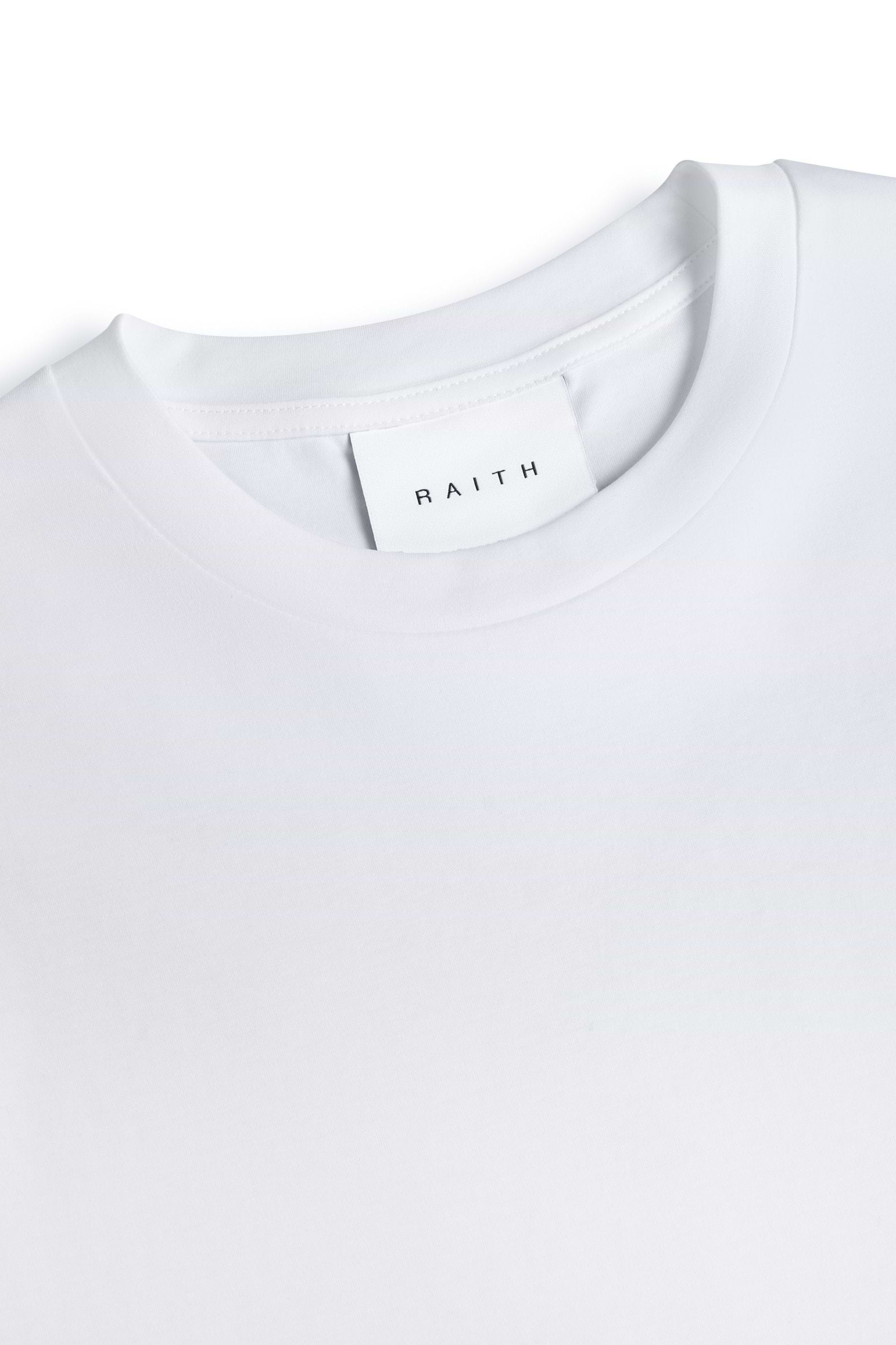 Luxuriöses, merzerisiertes T-Shirt - Weiß