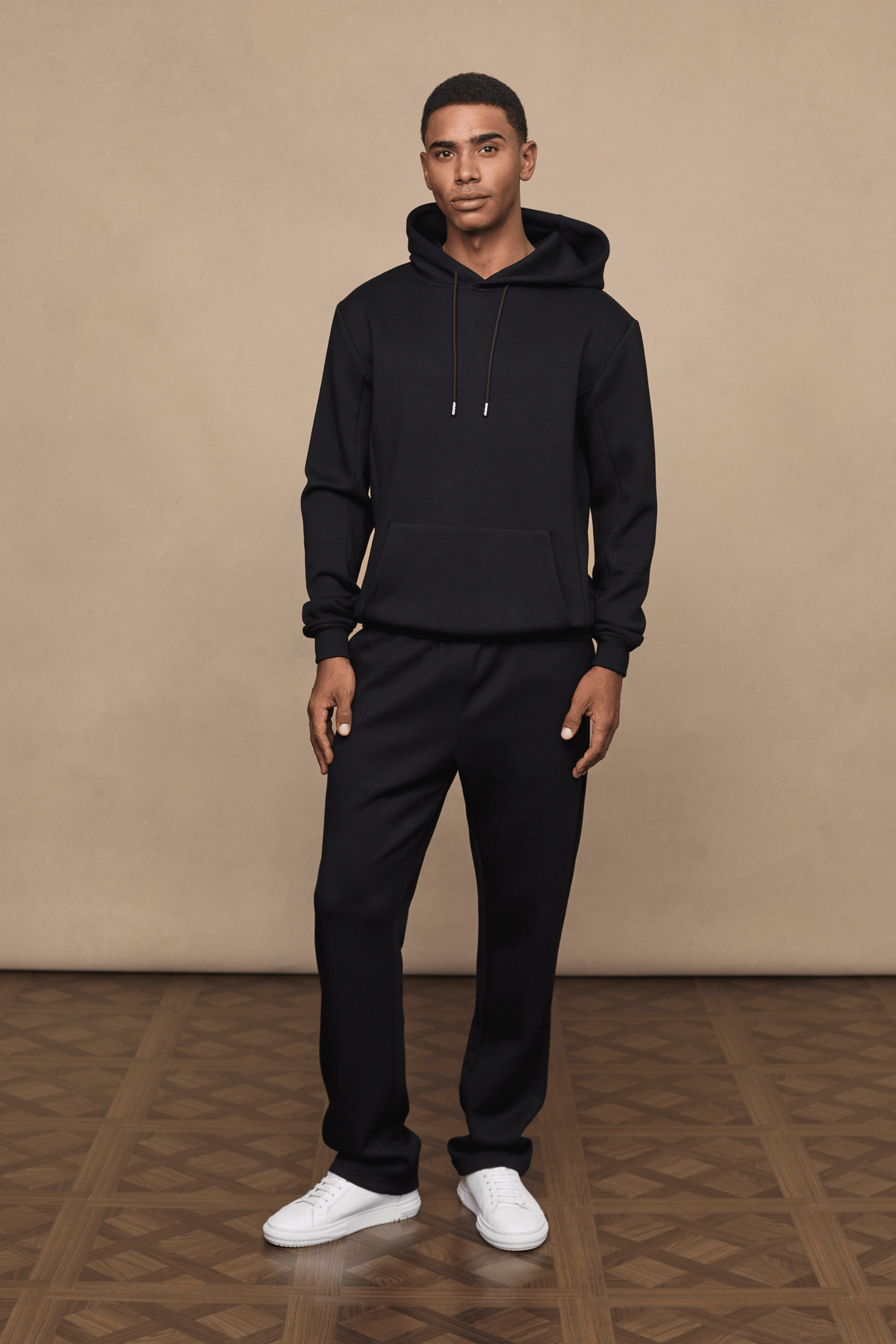 Luxe Straight Leg Jogger - Black