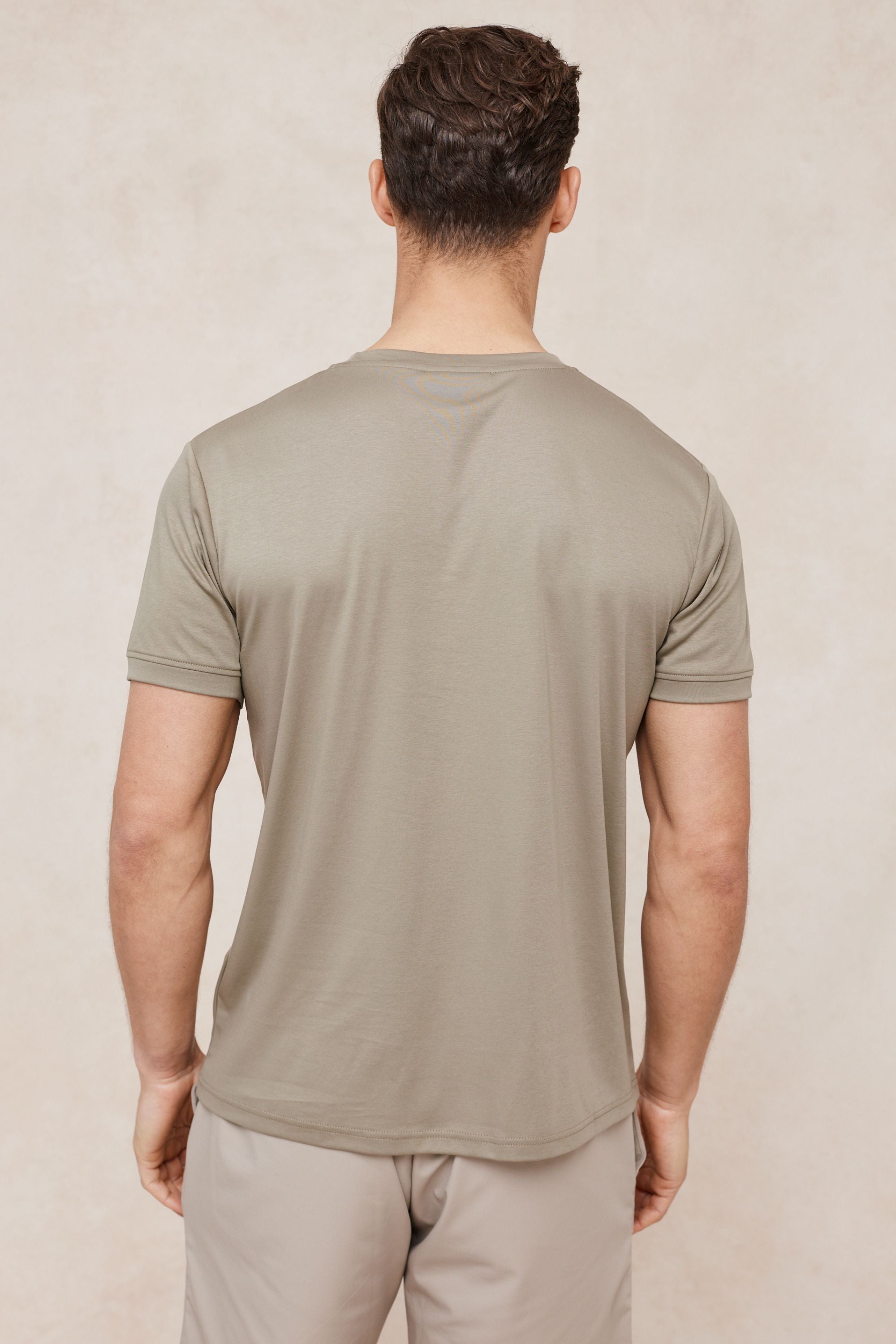 Luxe Mercerised T-Shirt - Dark Sage