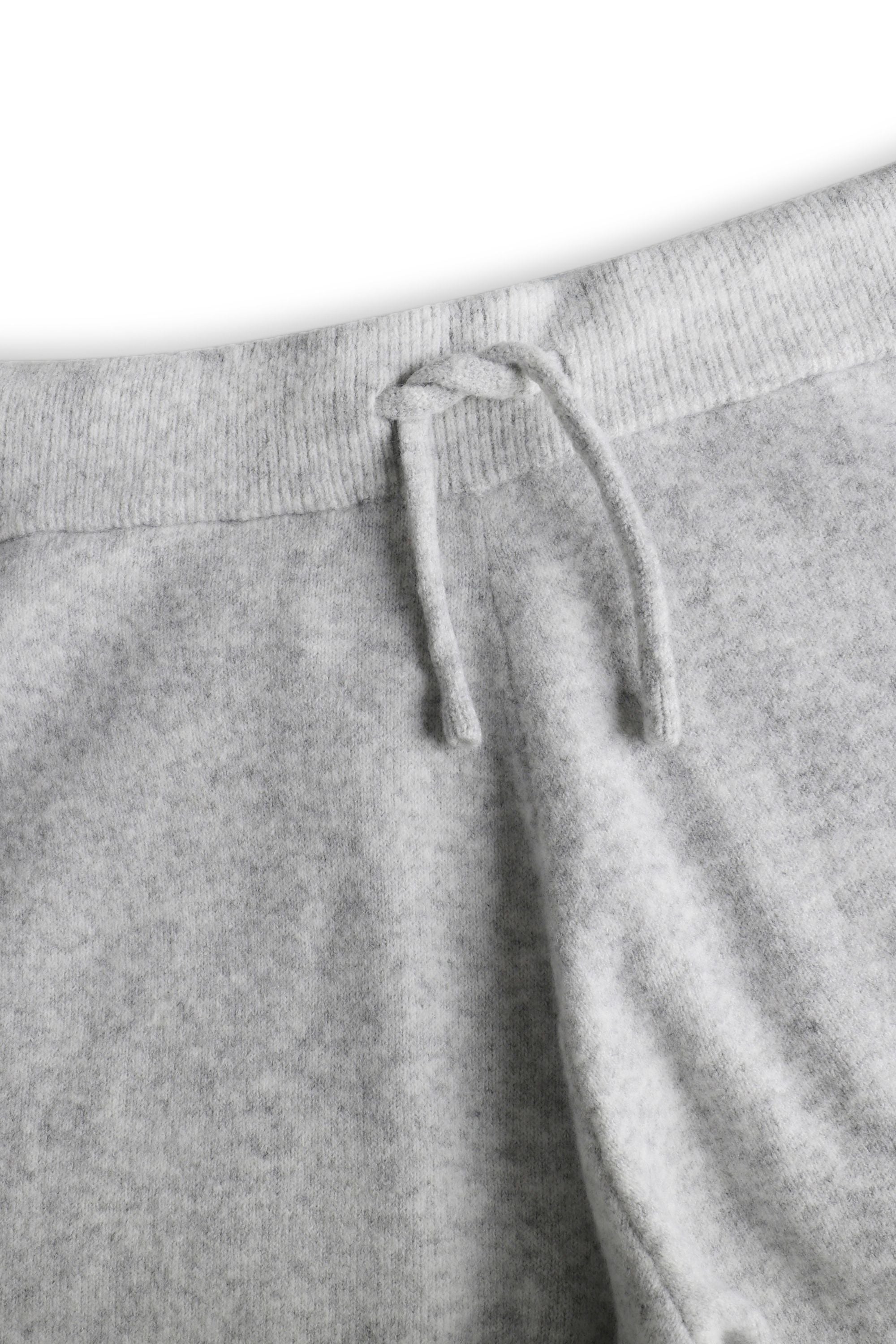 Otto Knitted Trousers - Grey Marl