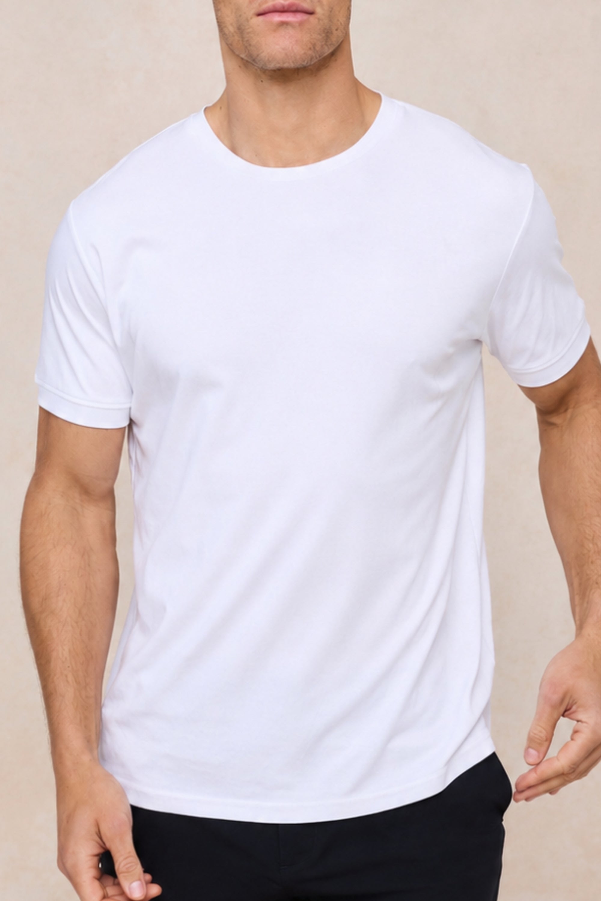 Luxe Mercerised T-Shirt - White
