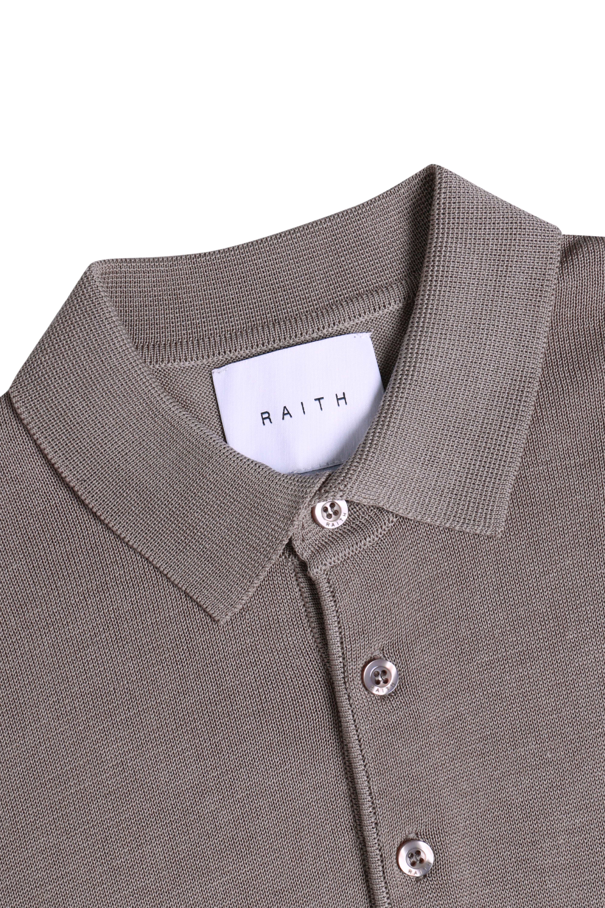 Pablo Half Placket Short Sleeve Knitted Polo - Sand