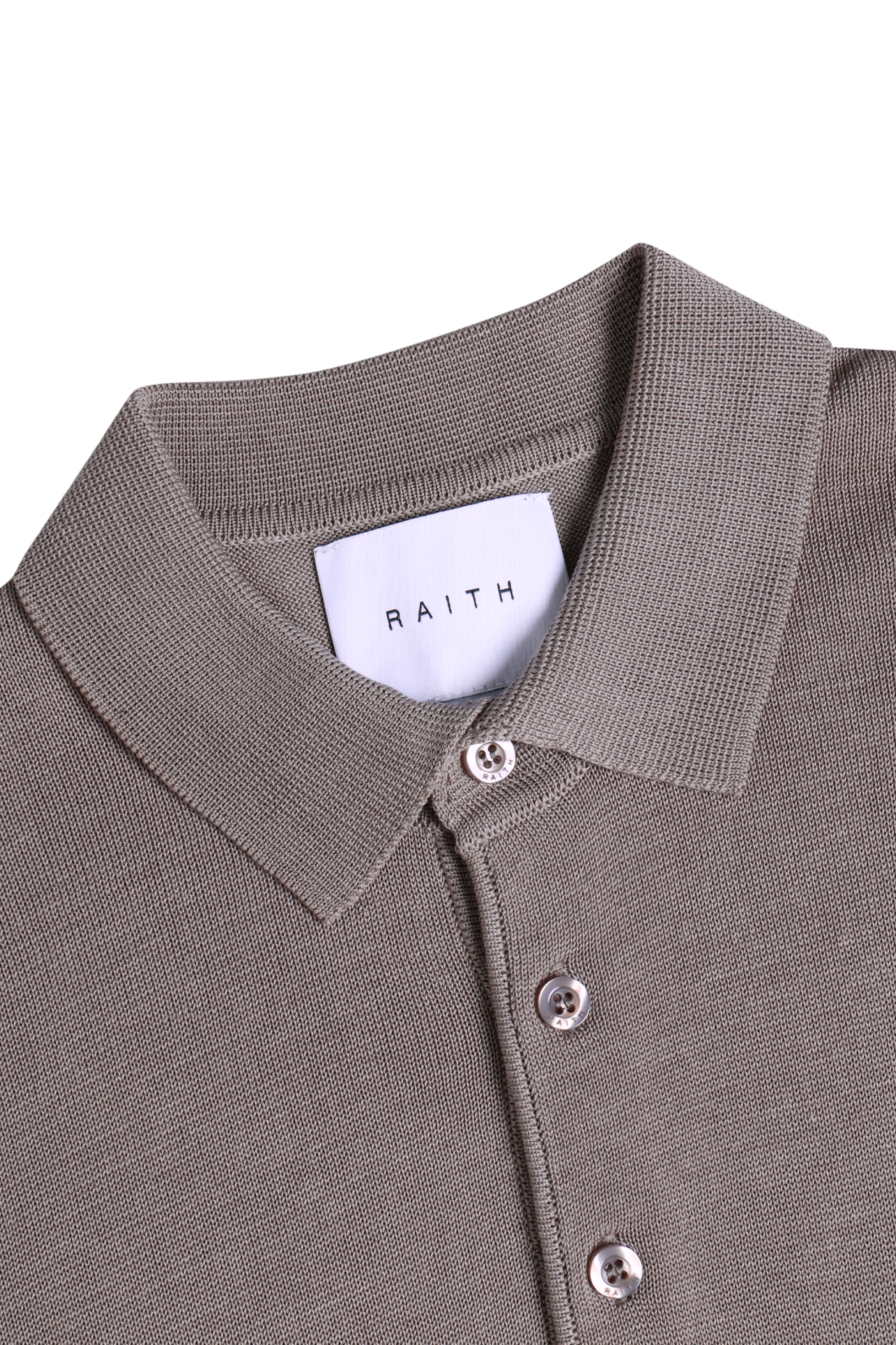 Pablo Half Placket Short Sleeve Knitted Polo - Sand