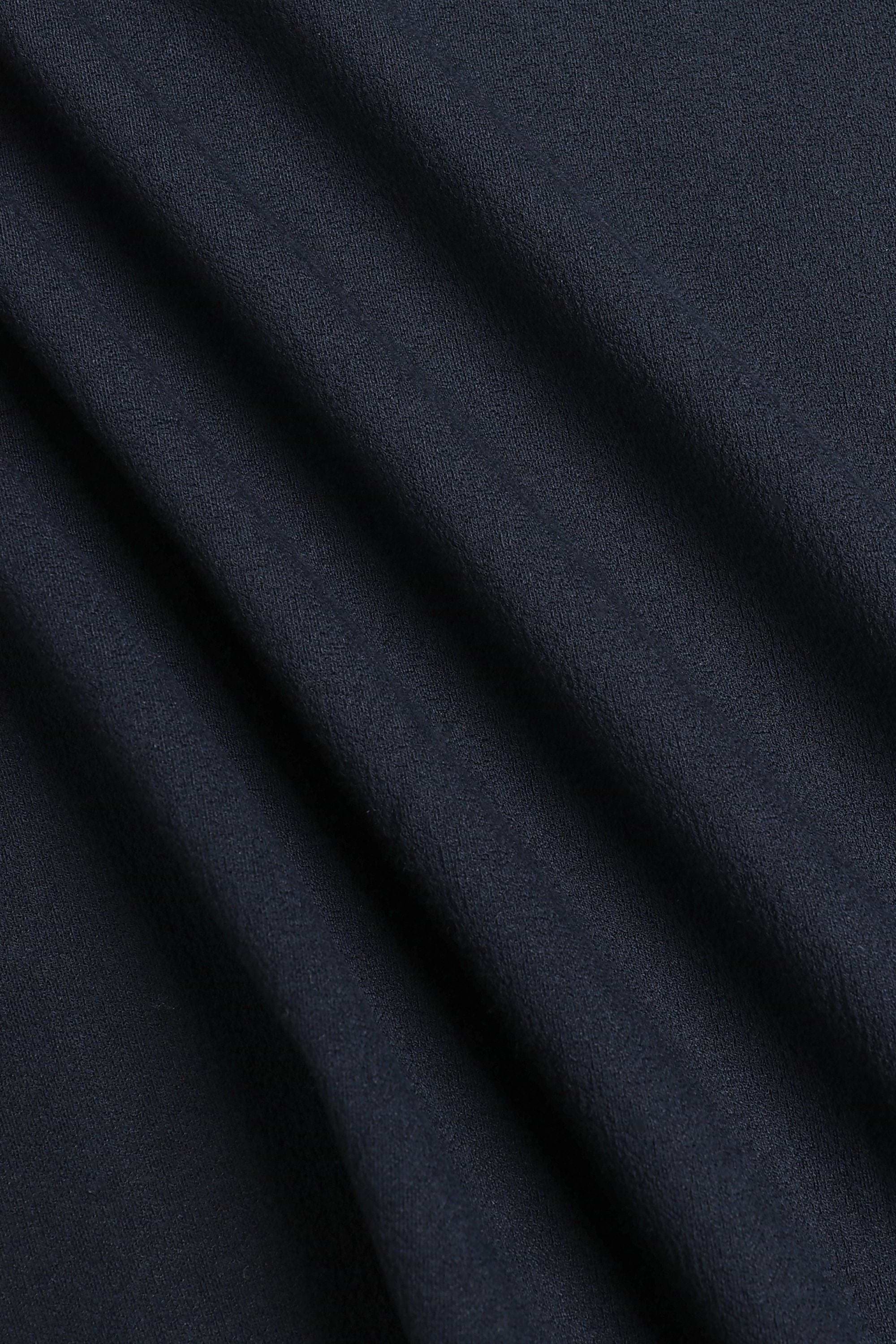 Tomas Crew Neck Textured T-Shirt - Navy