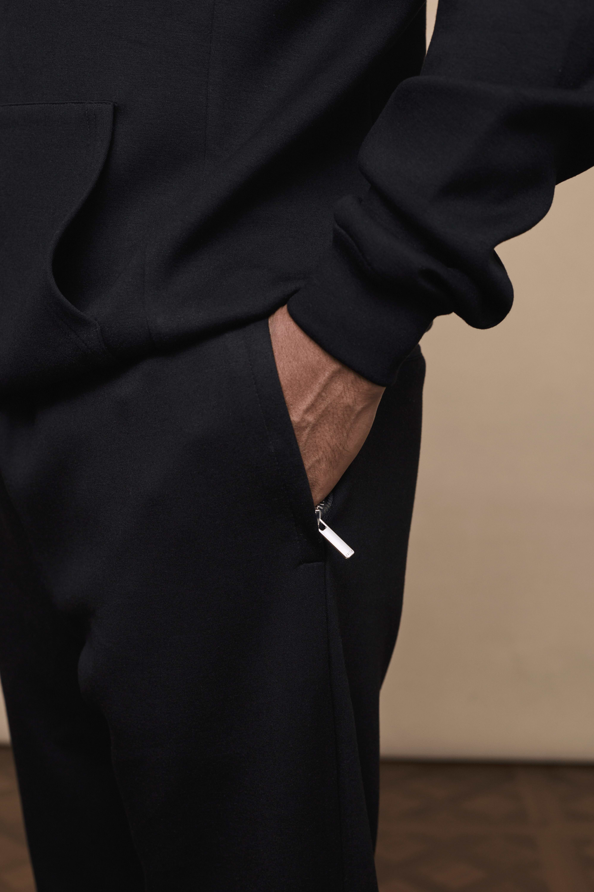 Luxe Straight Leg Jogger - Black