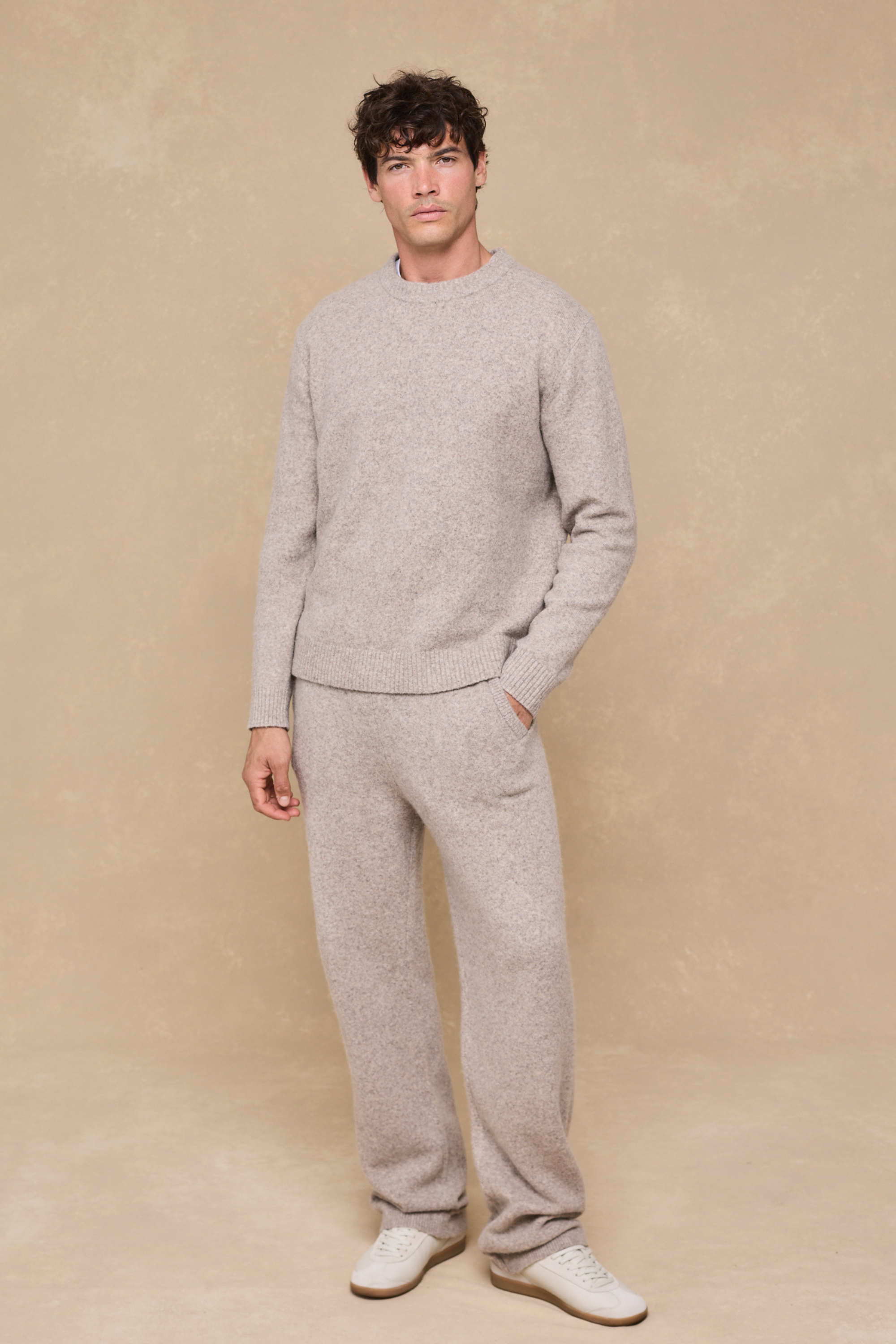 Hayes Crew Neck Jumper - Oatmeal