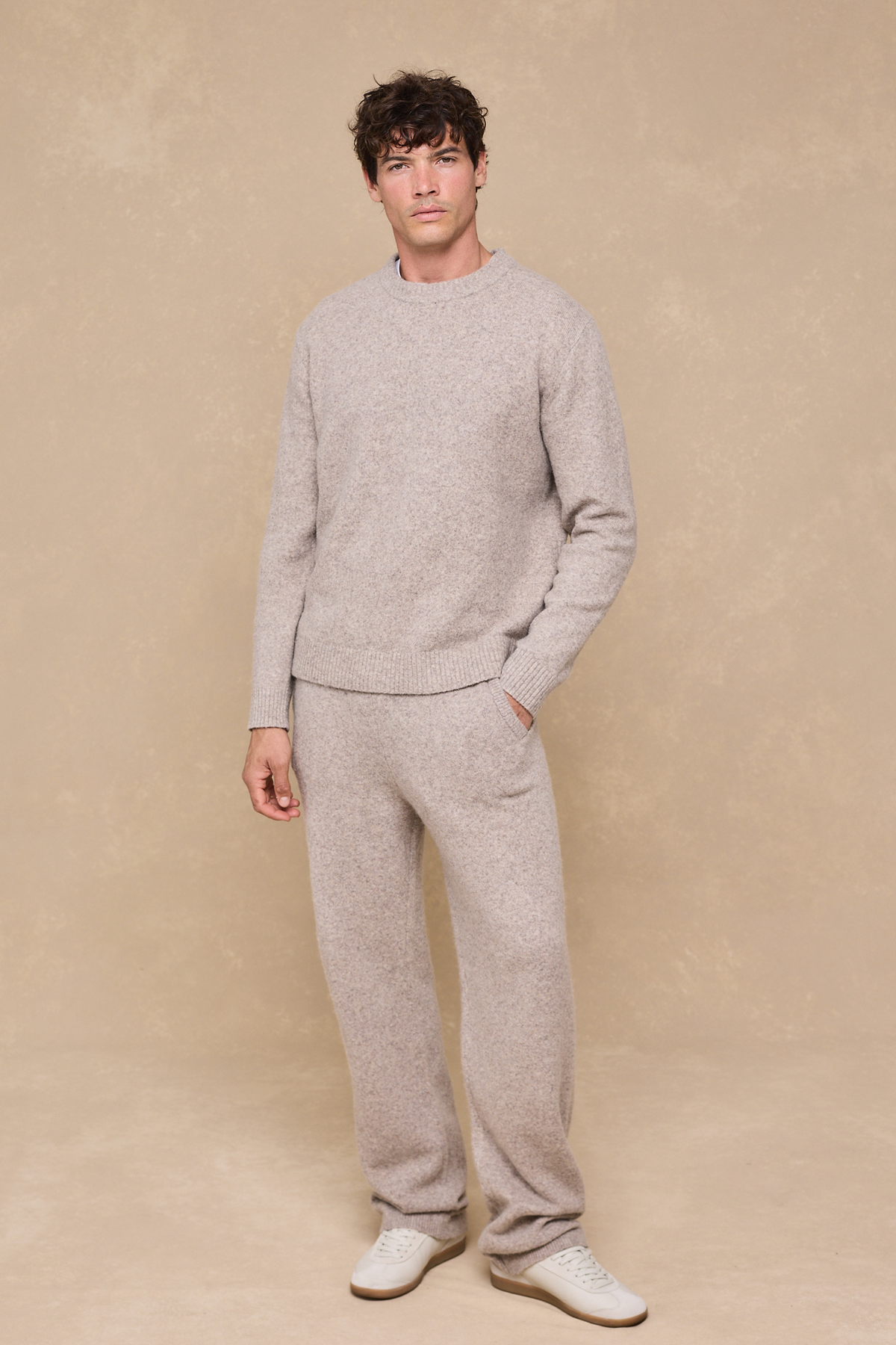 Hayes Crew Neck Jumper - Oatmeal